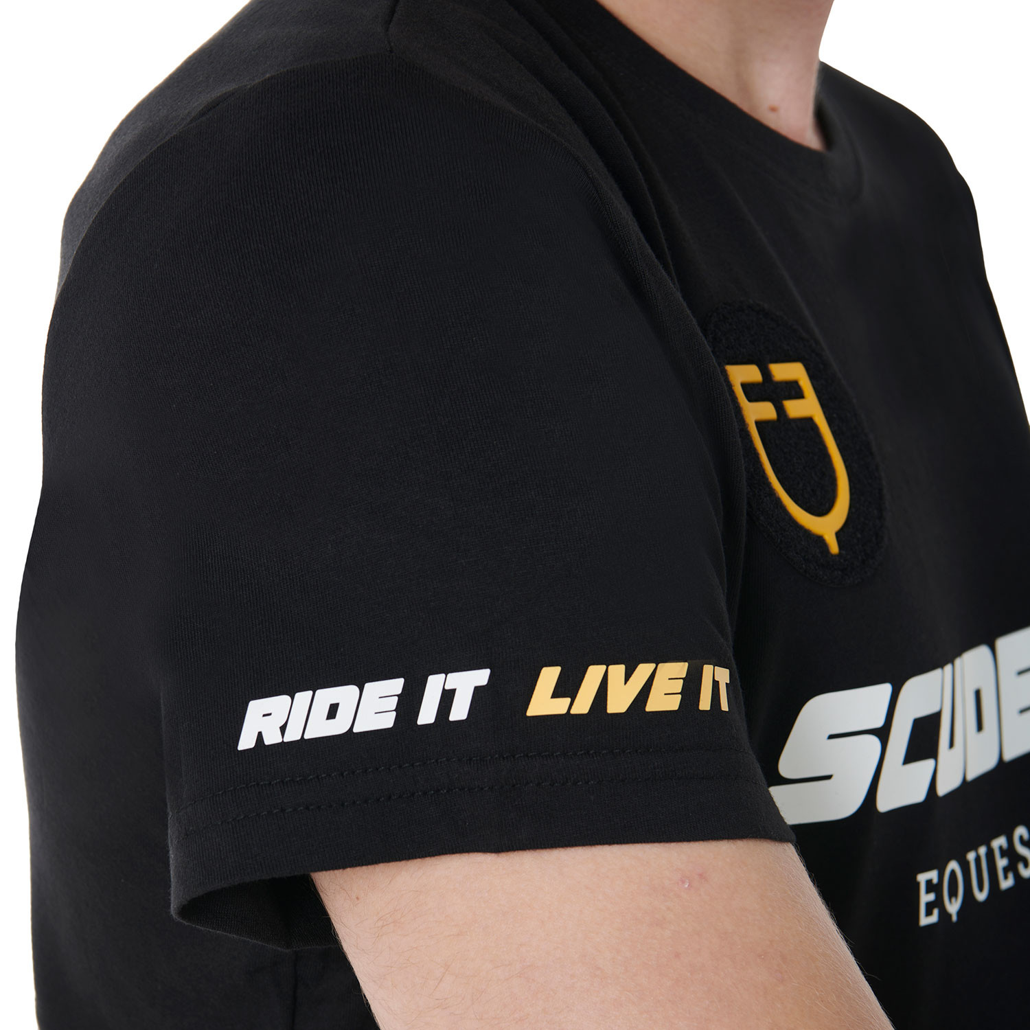 Scuderia Herren-T-Shirt aus Stretch-Baumwolle