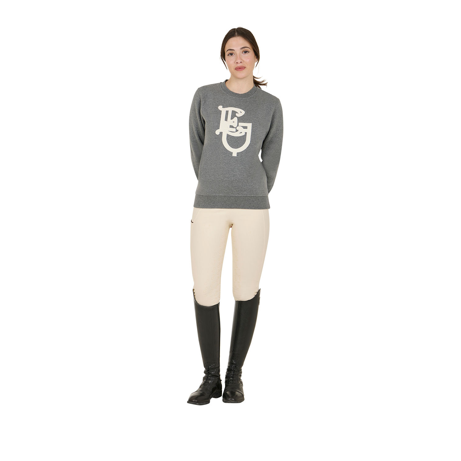 Crewneck-Sweatshirt Monogram für Damen