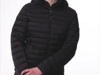 Rose Steppjacke mit Kapuze