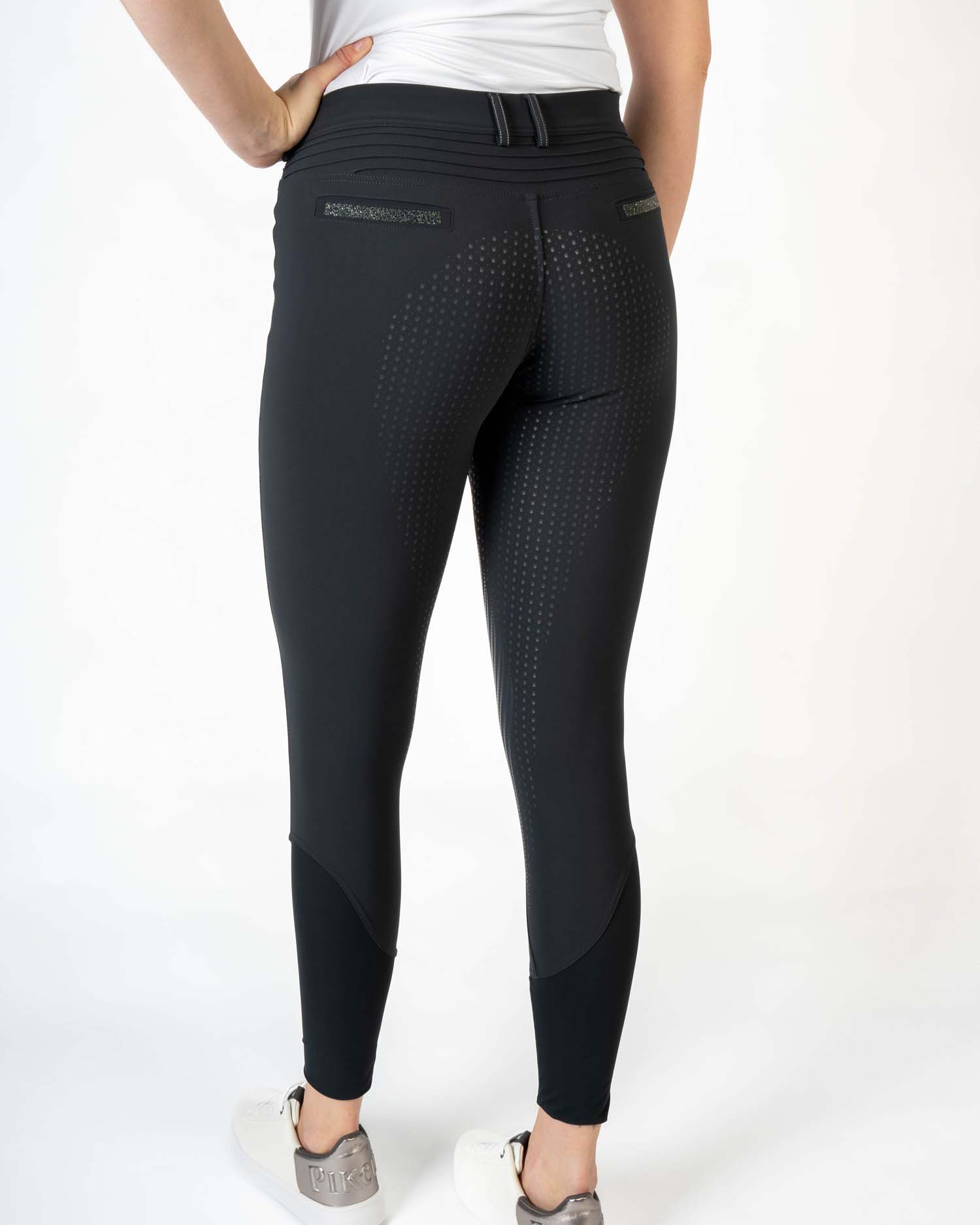 Ladies' riding breeches Diane with full grip in anthracite