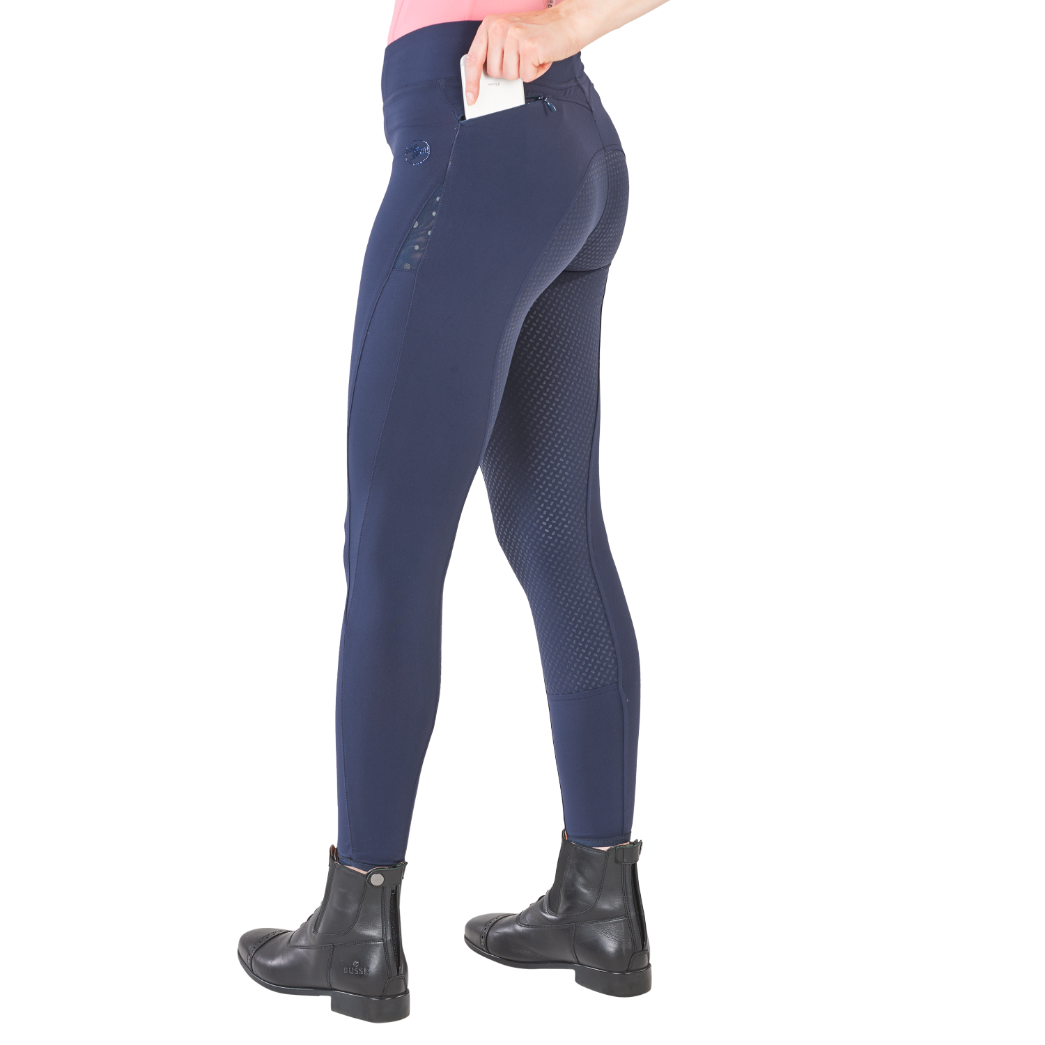 Reitleggings Damen Epic Fit Lace mit Vollgrip