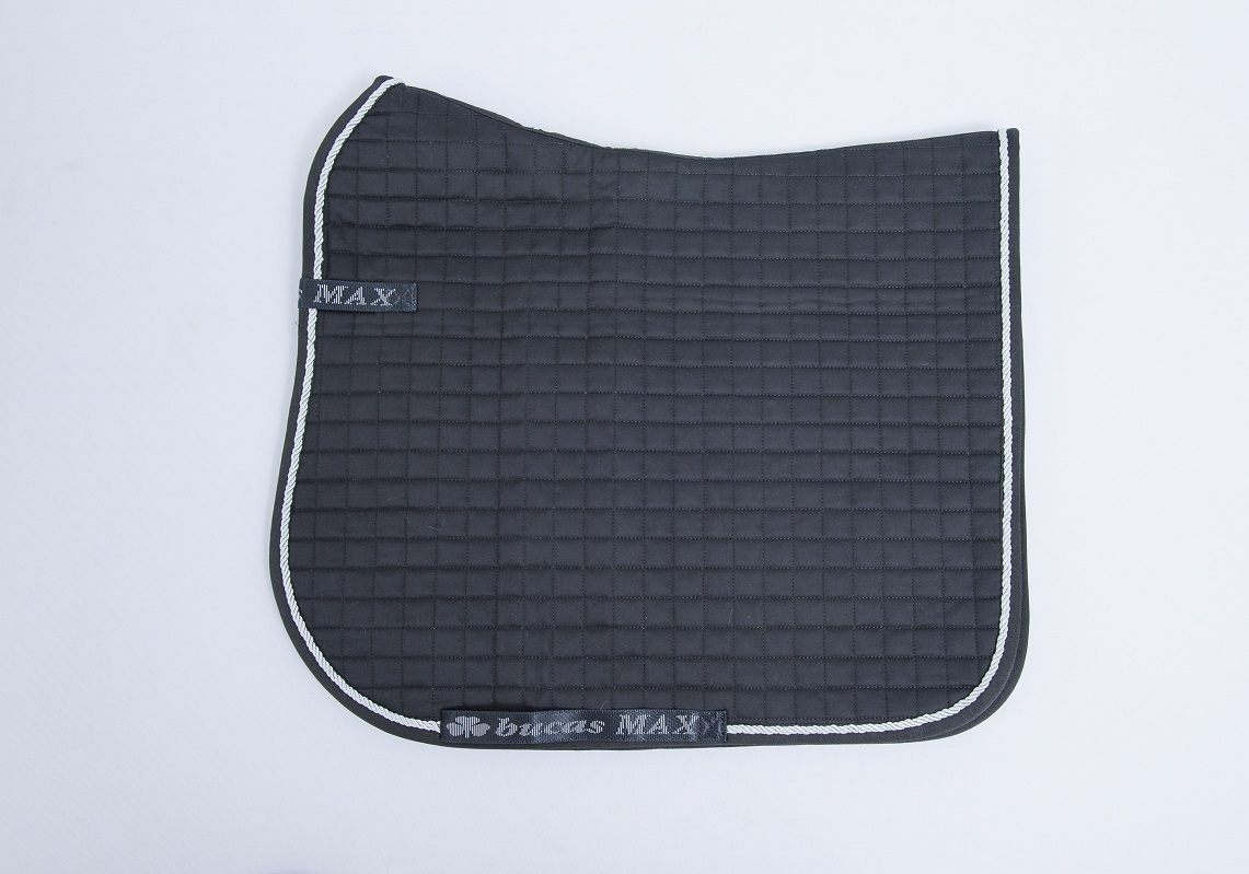 Dressurschabracke Max mit Bucas-Logo in Black/Silver