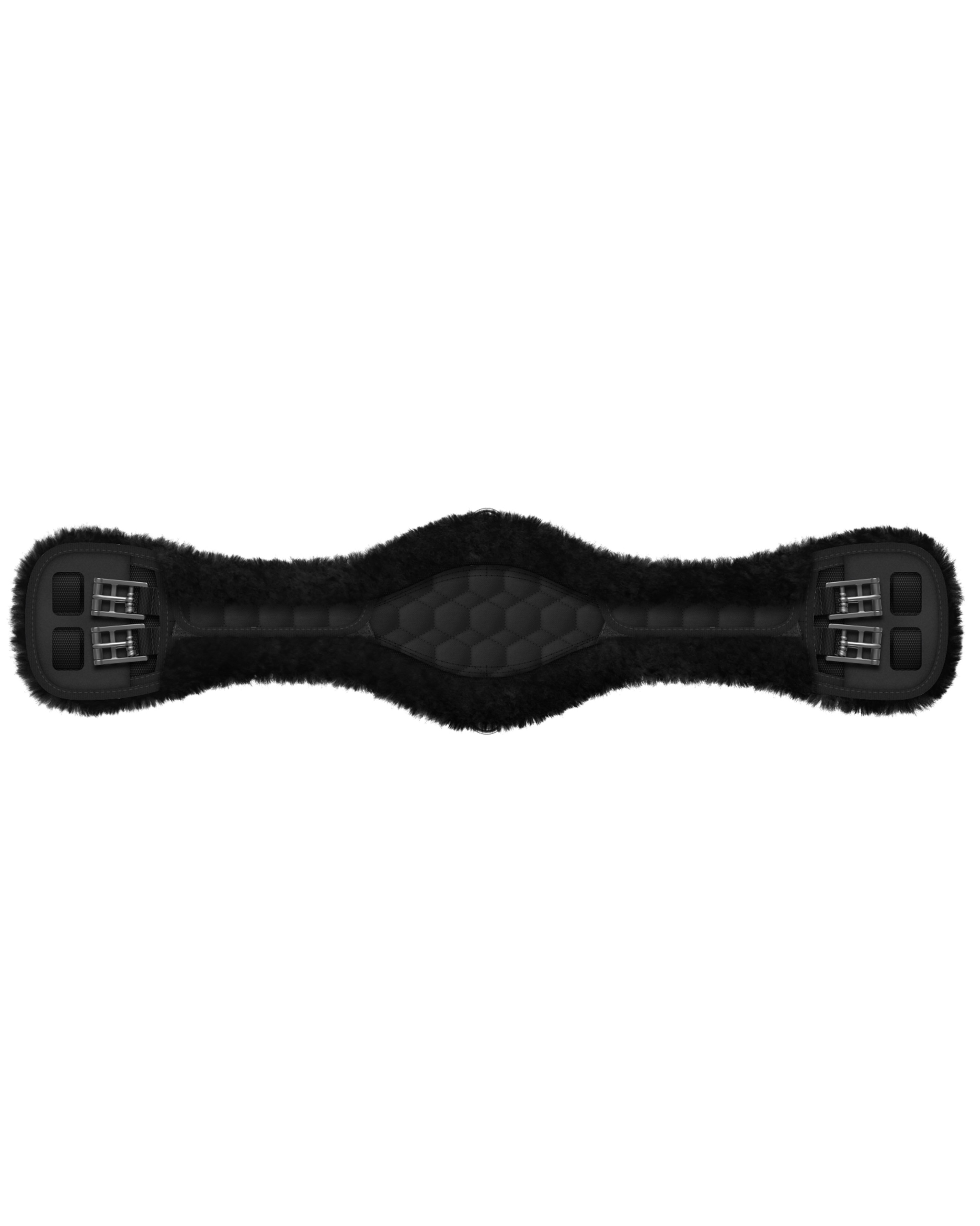 Short girth elastic anatomic with lambskin