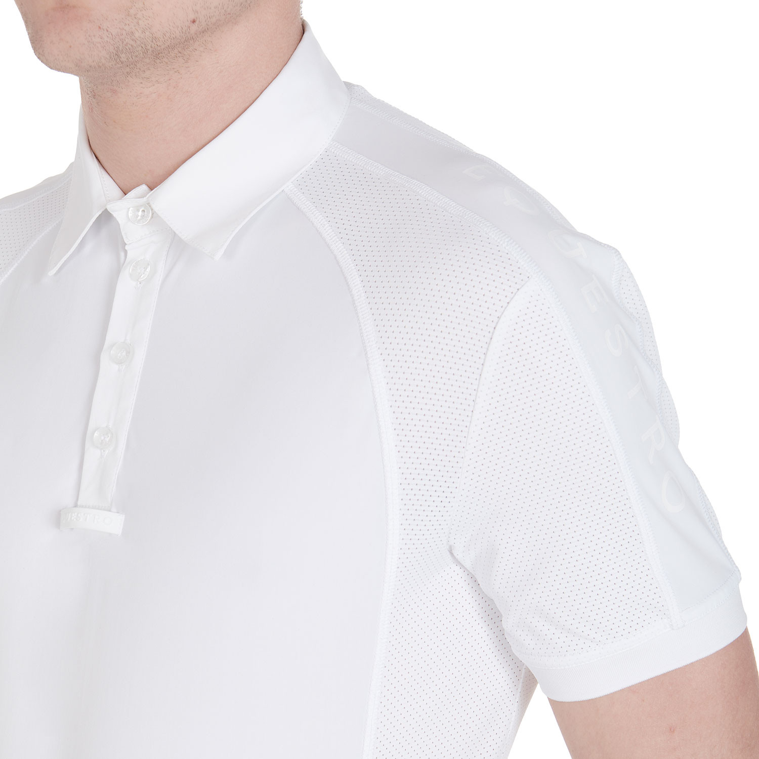 Schmal geschnittenes Turnier-Poloshirt für Herren mit vier Knöpfen