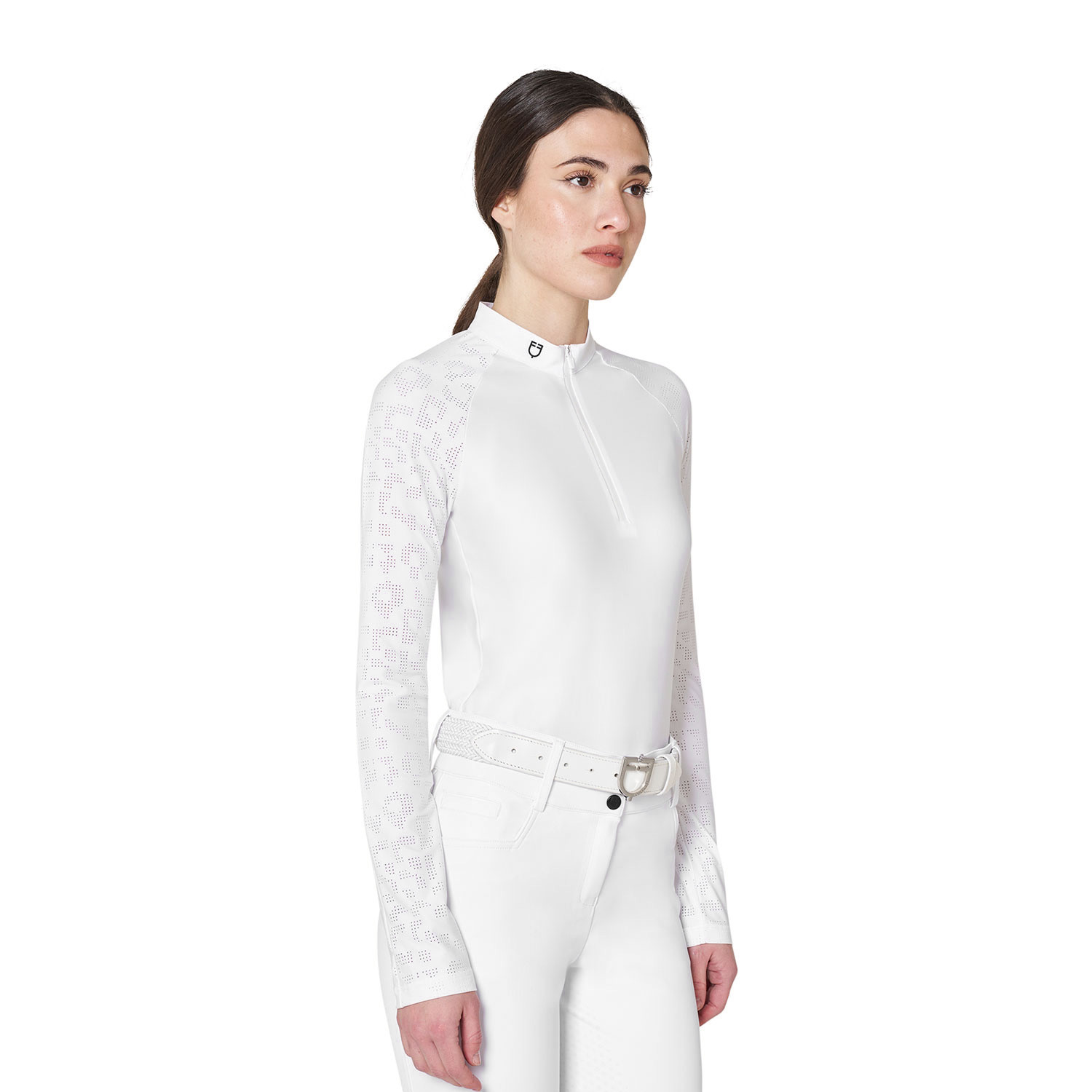 Schmal geschnittenes Turnier-Poloshirt für Damen mit Mesh-Einsätzen