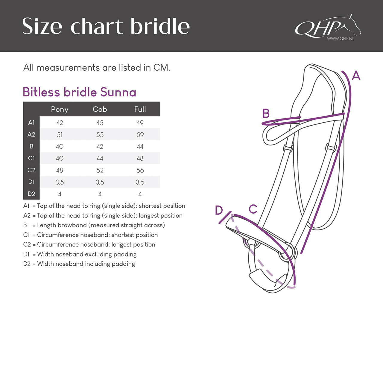 Snaffle bitless Sunna