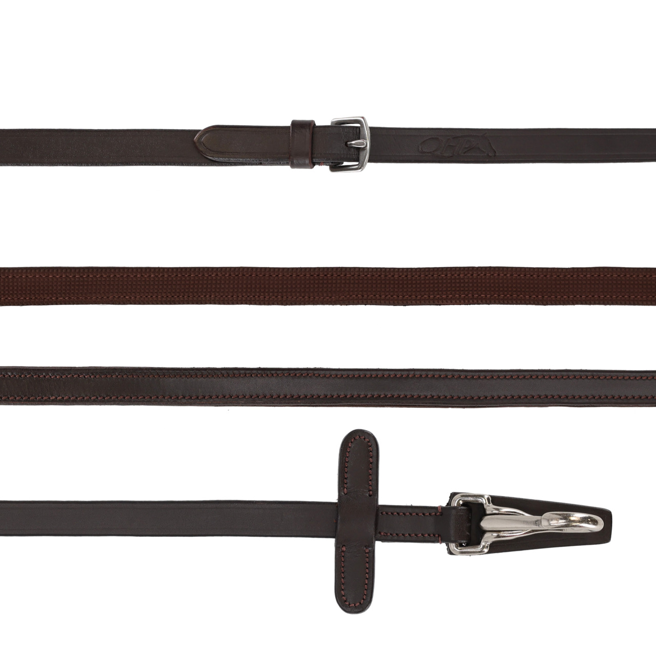 Zügel mit Gummiunterseite mit Clip