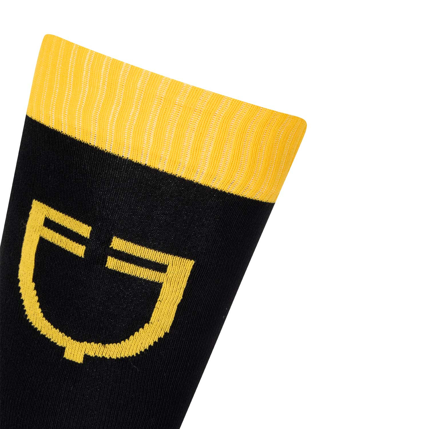 Elastische Funktionssocke mit kontrastierendem Logo