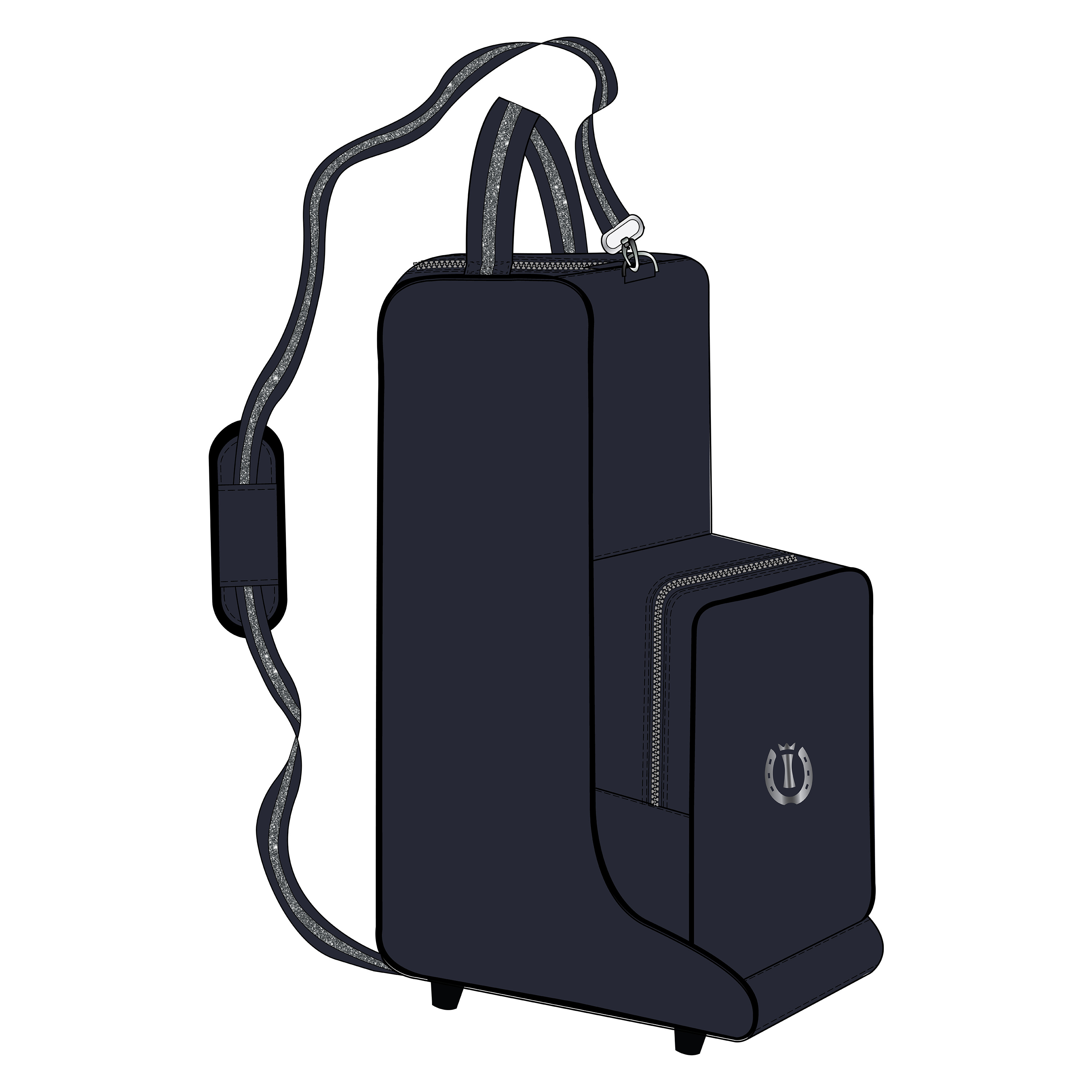 Steifel und Reithelm Tasche Basic