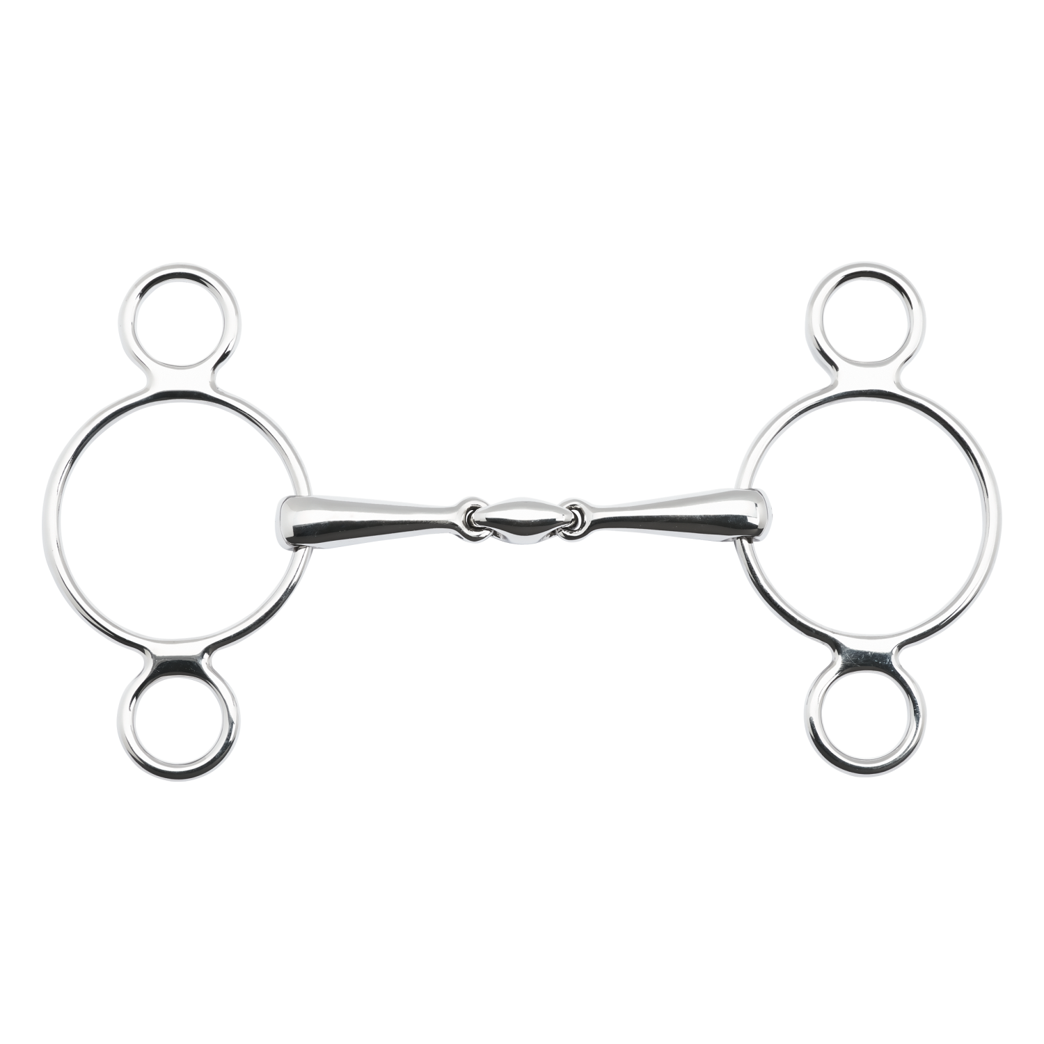 3-Ring-Wassertrense Edelstahl, 16 mm, doppelt gebrochen