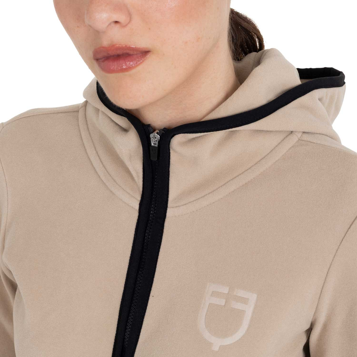 Damen-Fleece-Sweatshirt mit Reißverschluss