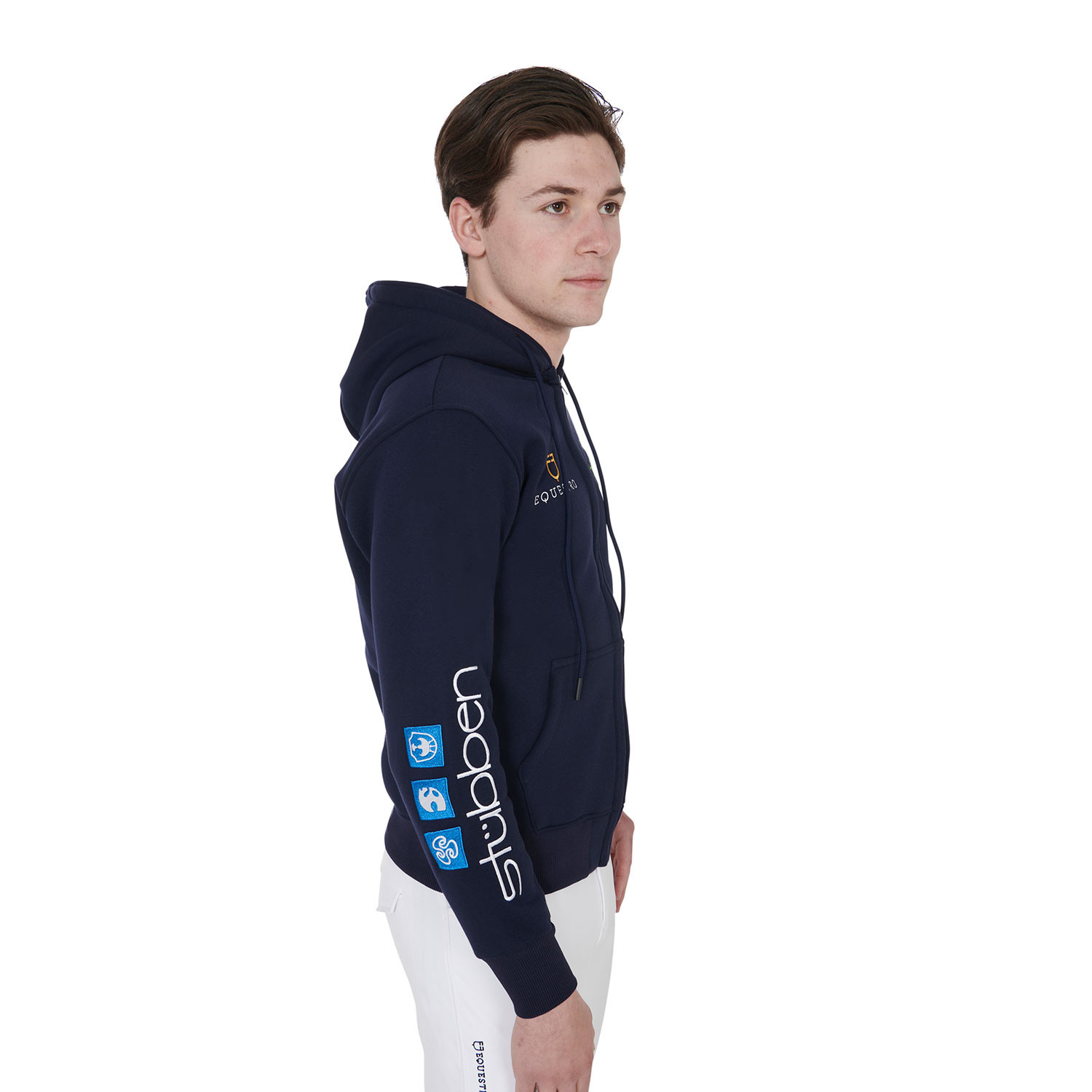 Herren-Sweatshirt mit Kapuze und Multi-Logo
