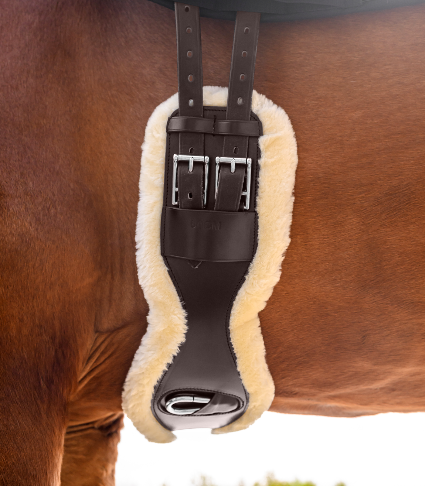 Sangle courte en cuir avec ECO Wool