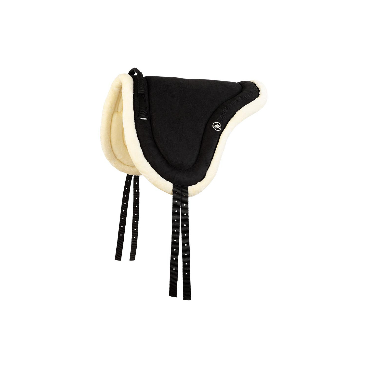 Bareback Pad Artificial Fur in schwarz