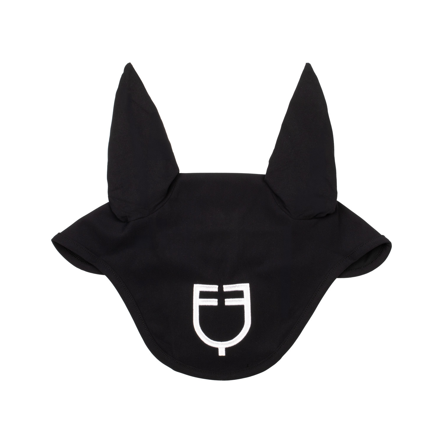Fliegenhaube aus technischem Stretchgewebe mit Logo