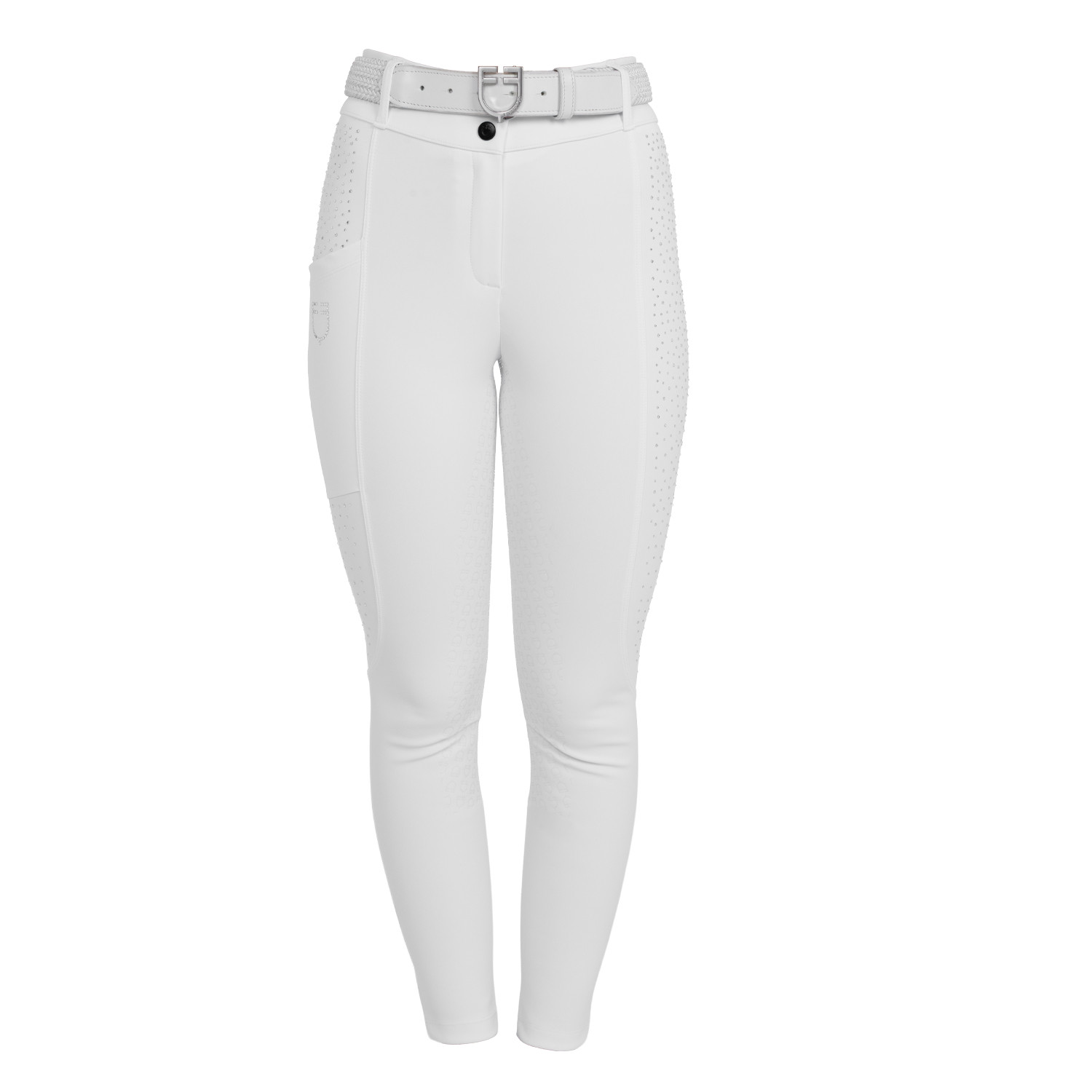 Damen-Vollbesatz-Reithose mit hohem Bund und Strasssteinen