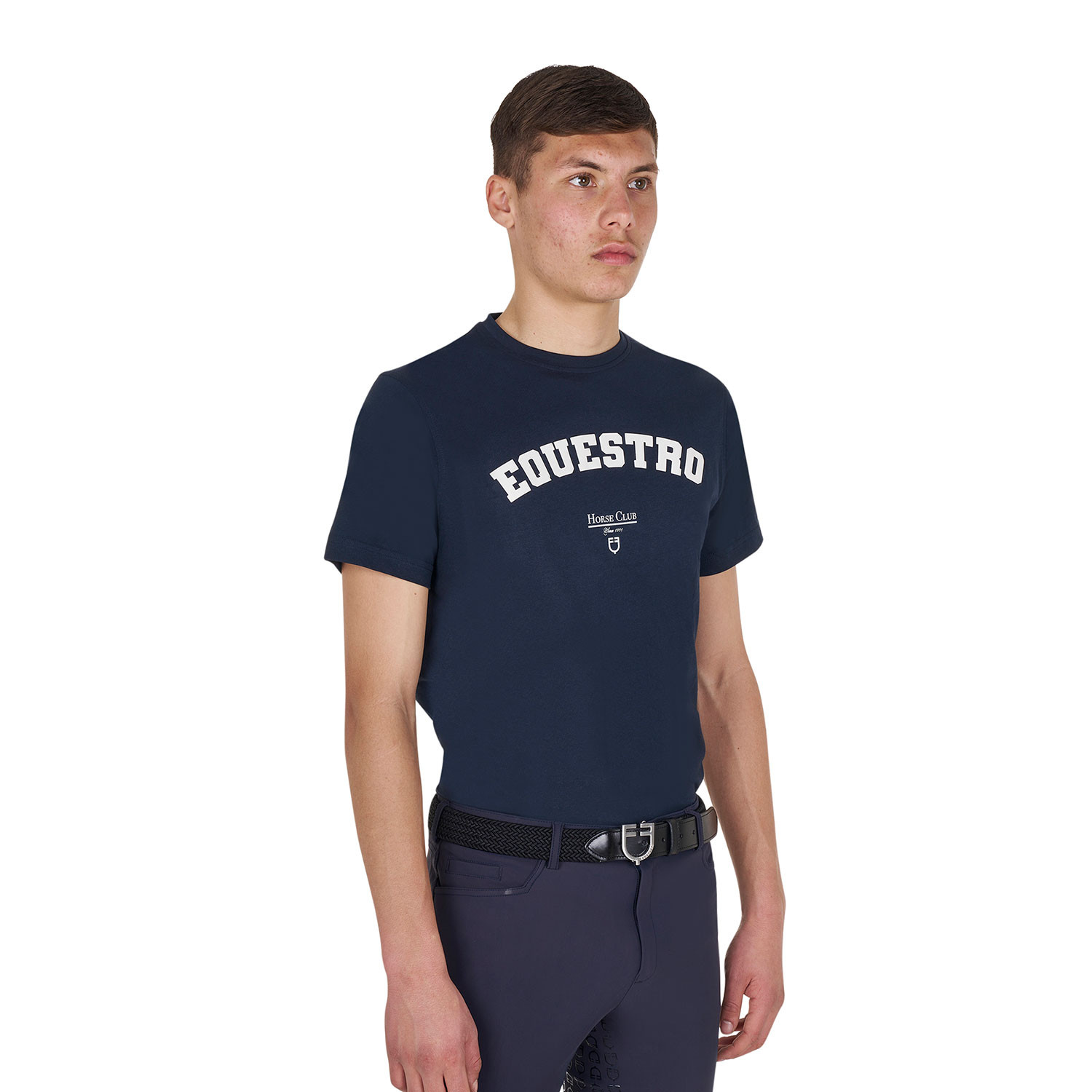 Horse Club Baumwoll-T-Shirt für Herren