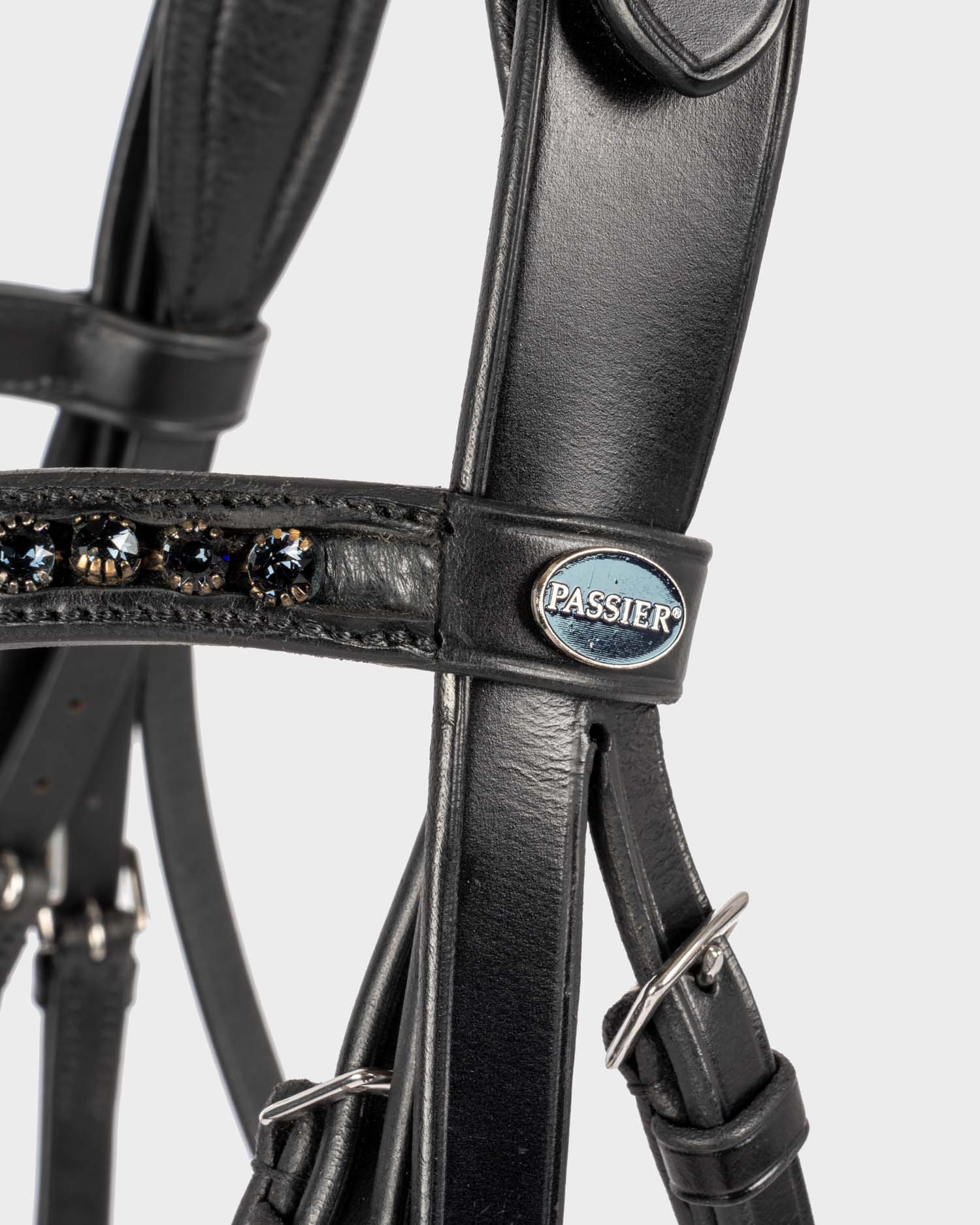 Bridle Hubertus Schmidt Black Edition patent leather anatomical in black