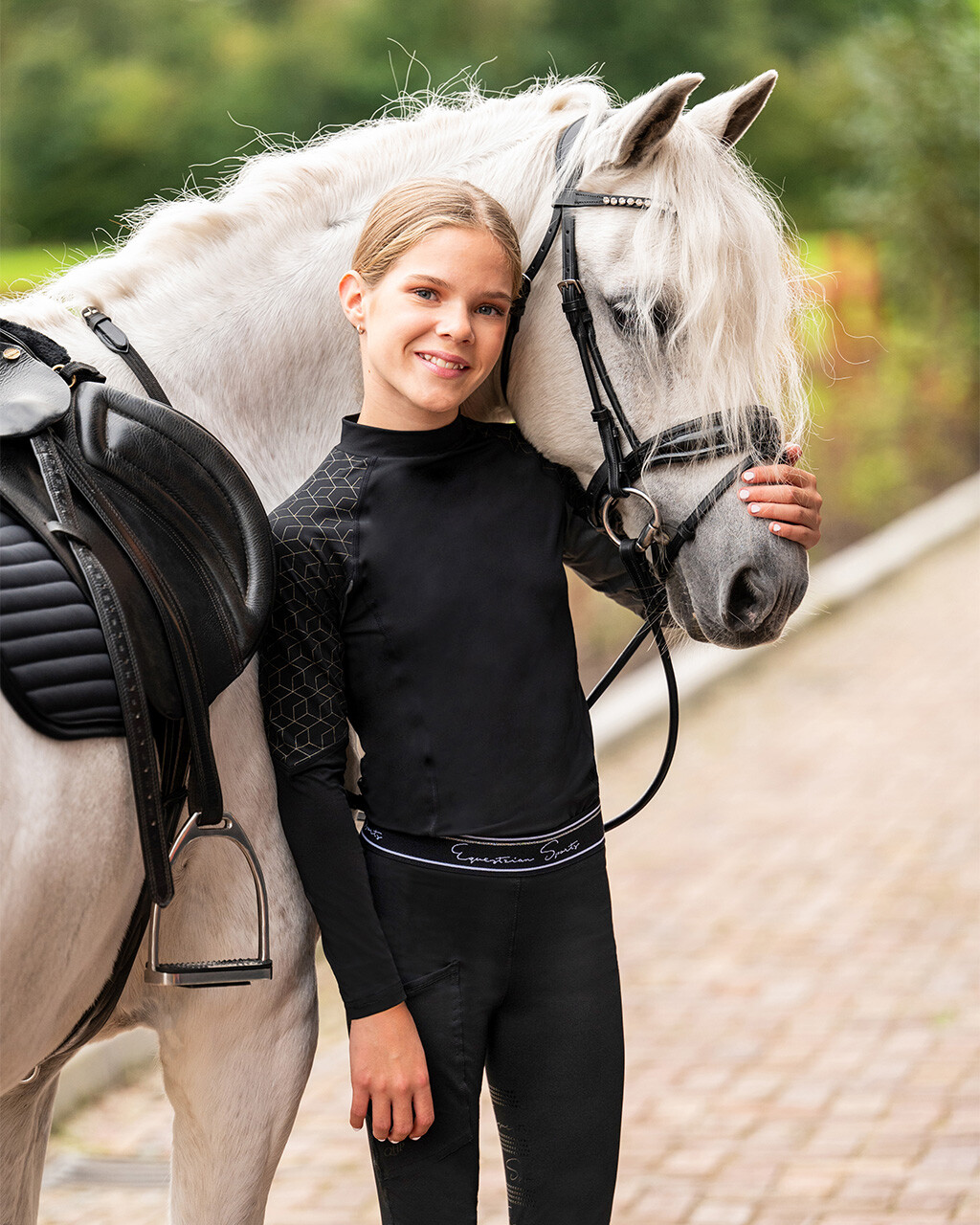 Legging d'équitation Junior Eden avec fond