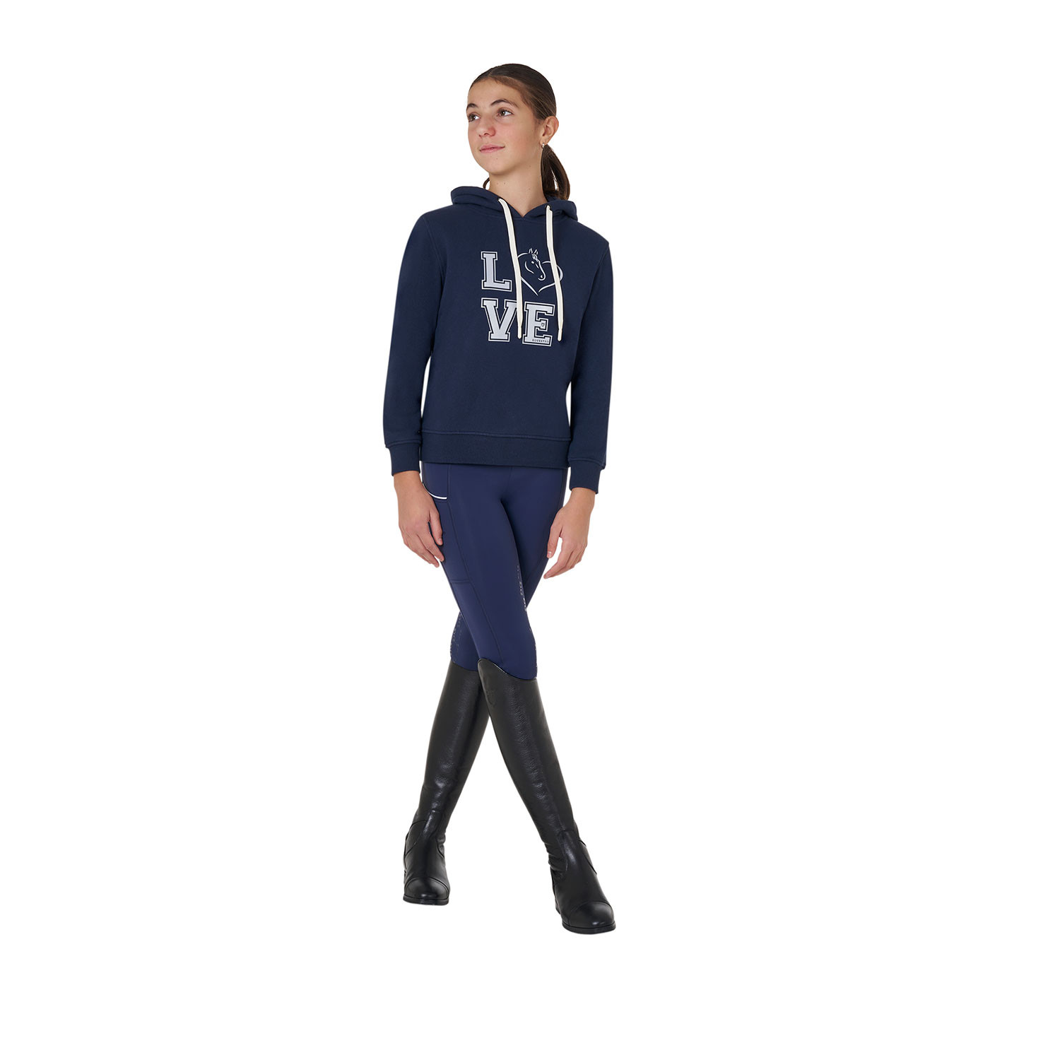 Kapuzen-Sweatshirt Winter Love für Mädchen