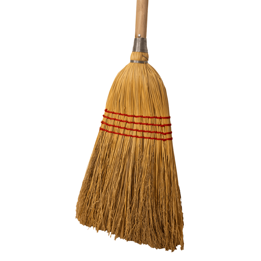 Straw broom