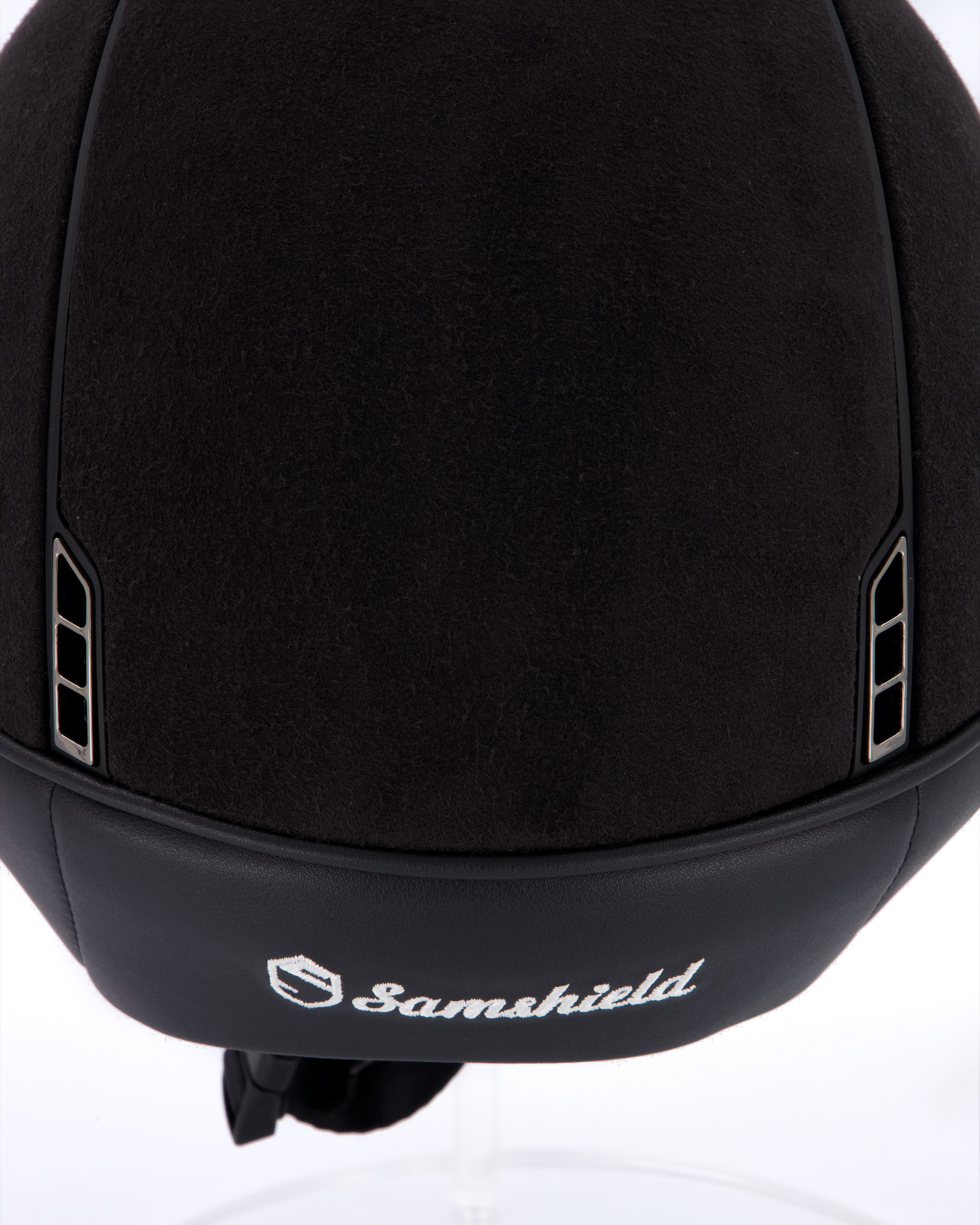 Riding helmet Premium Alcantara Matt Black in black