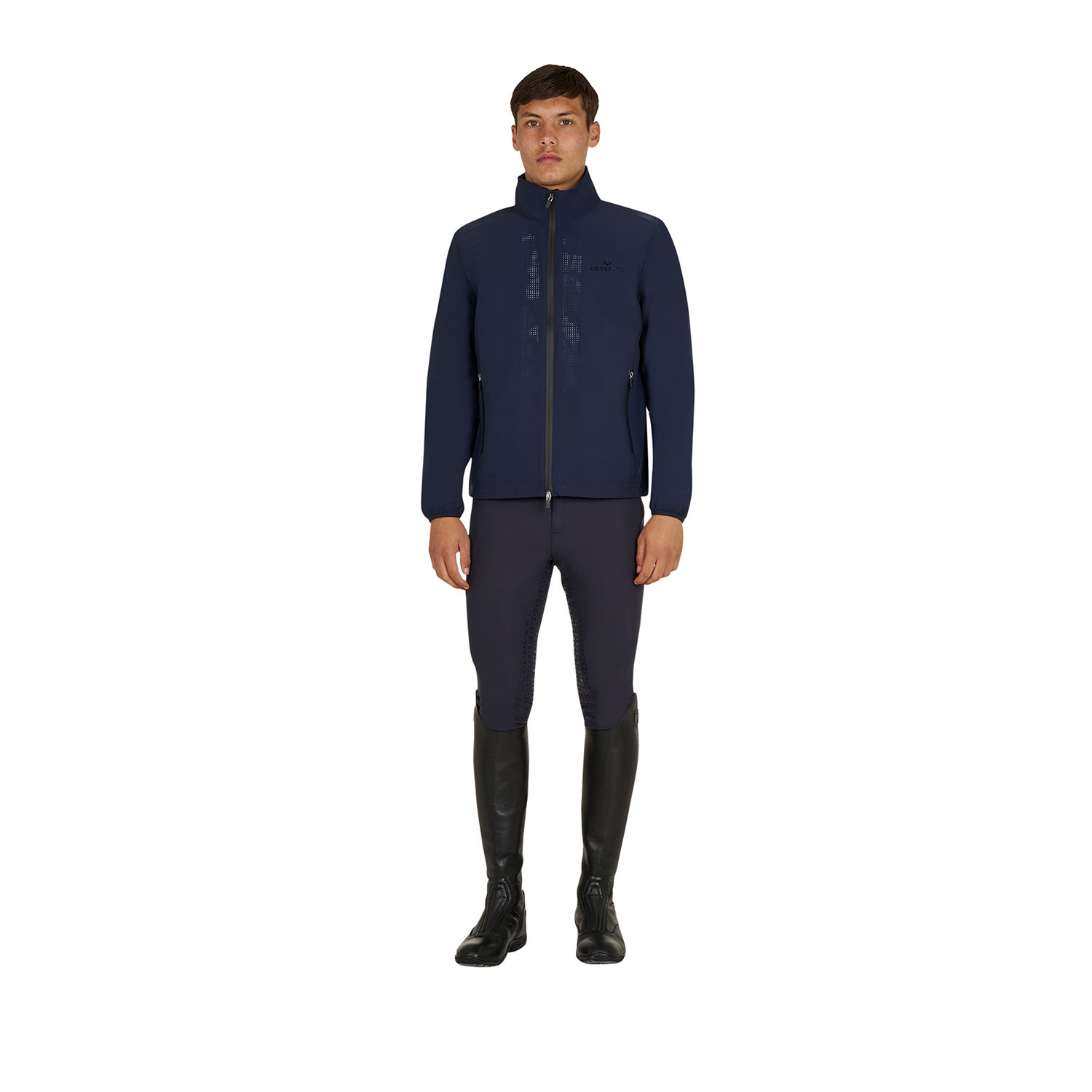 Herren-Softshelljacke mit Rückenlogo