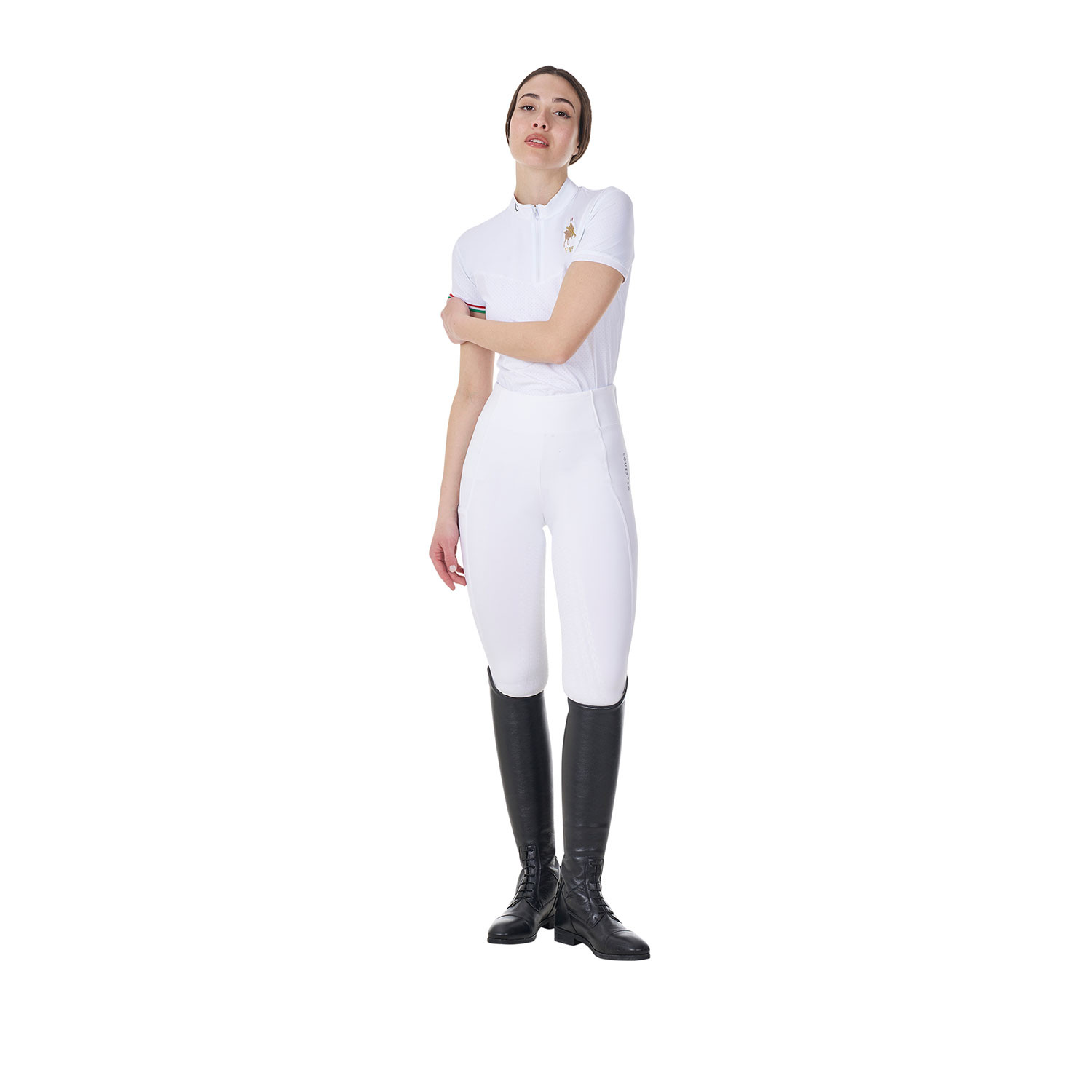 Elastisches Damen-Turnierpolo X FISE