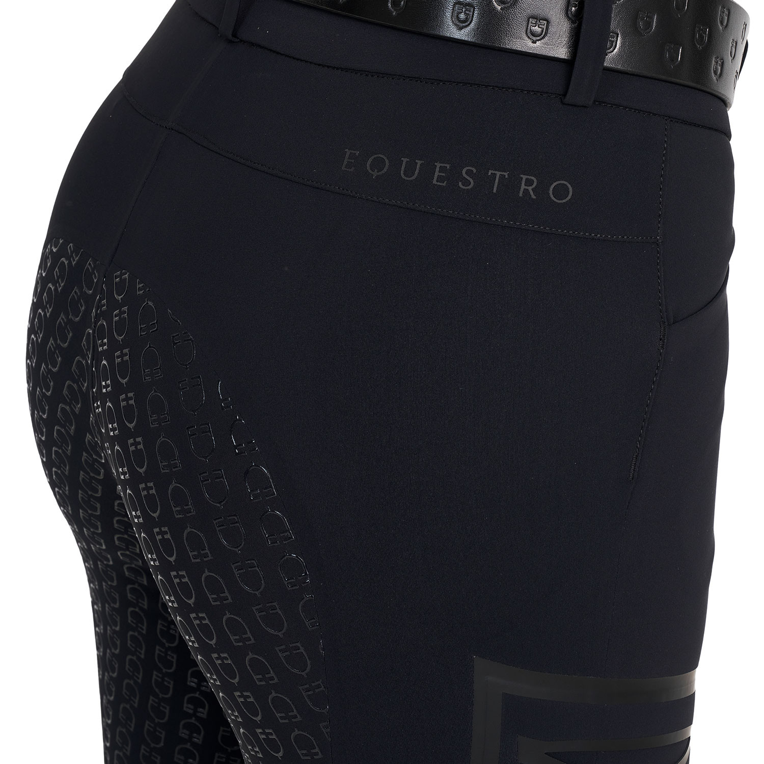 Damen-Reithose mit hohem Bund und Vollbesatz