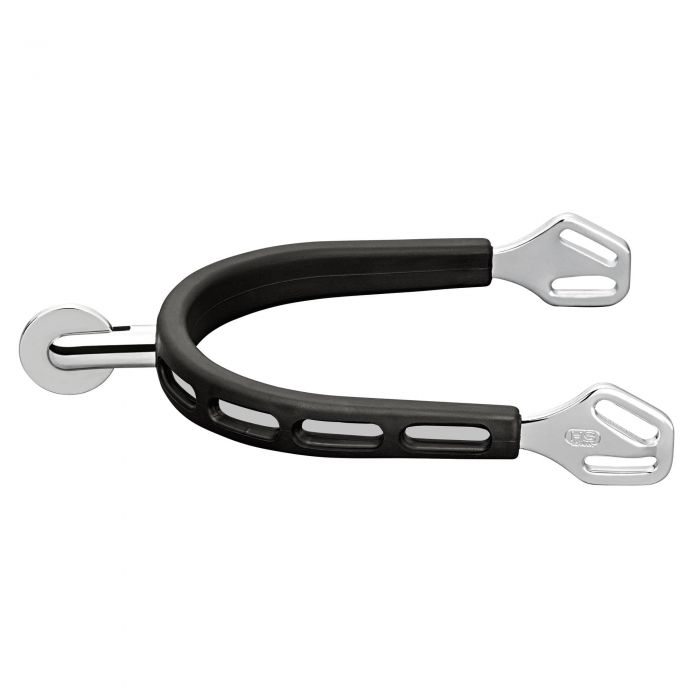 Spurs Ultra Fit Extra Grip rounded spike with large wheel in black