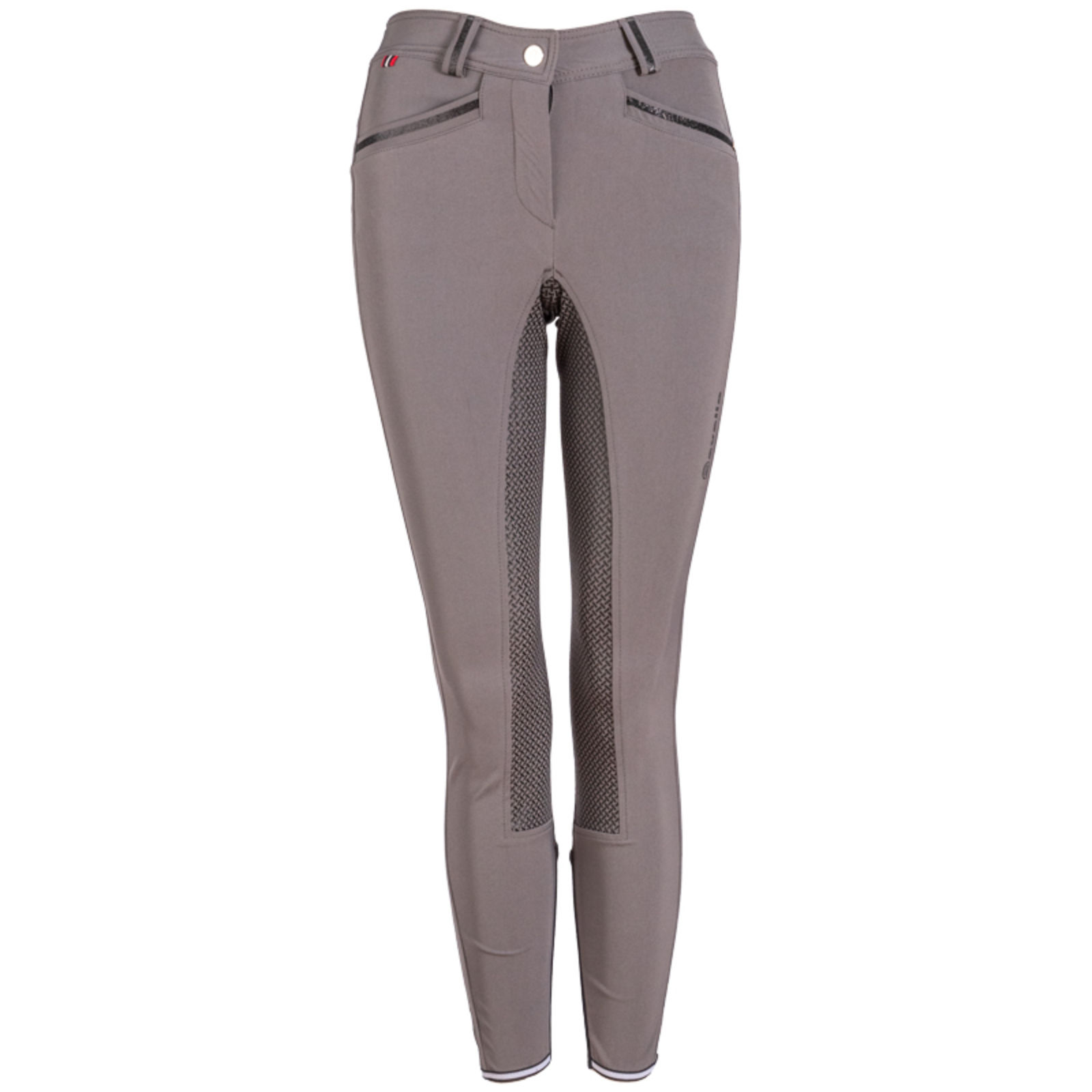 Riding breeches ladies CAVALCiora with full grip in grey/black