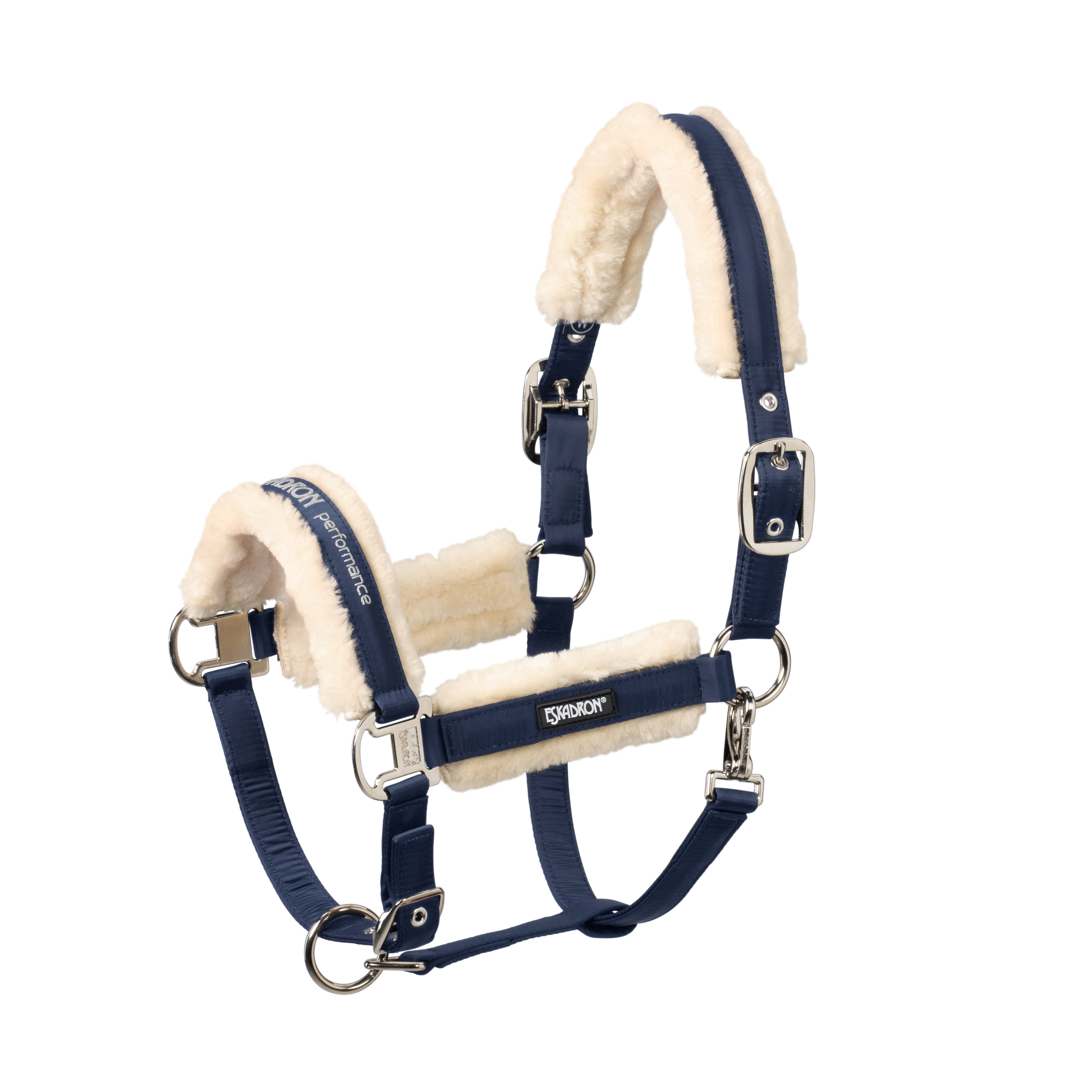 Halter Fauxfur Double Pin
