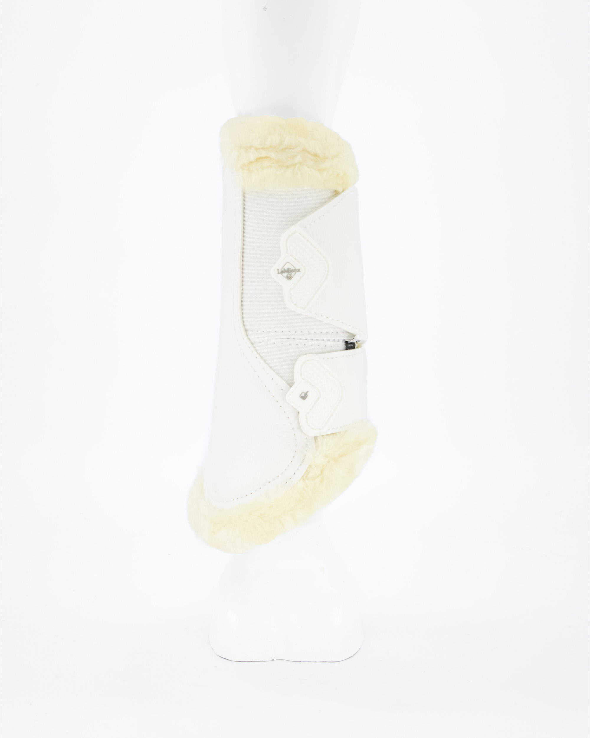 Gamaschen Brushing Fleece in weiß/natur