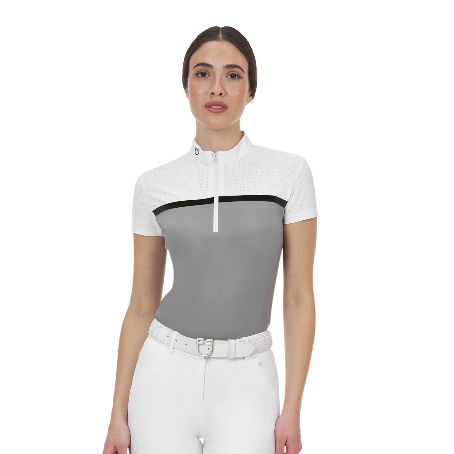 Ridertechnology Turnier-Polo-Shirt aus perforiertem Material