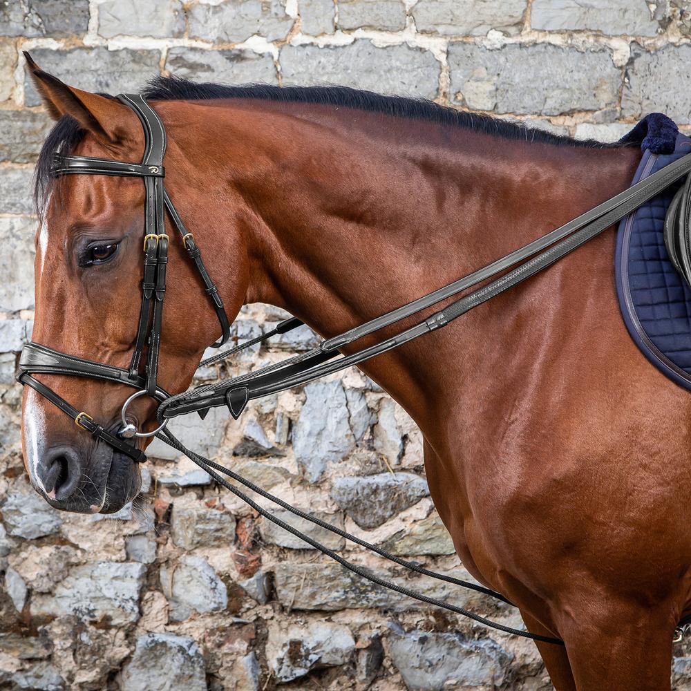 Ausbindezügel aus Leder und Nylon 5/8" | Dy'on