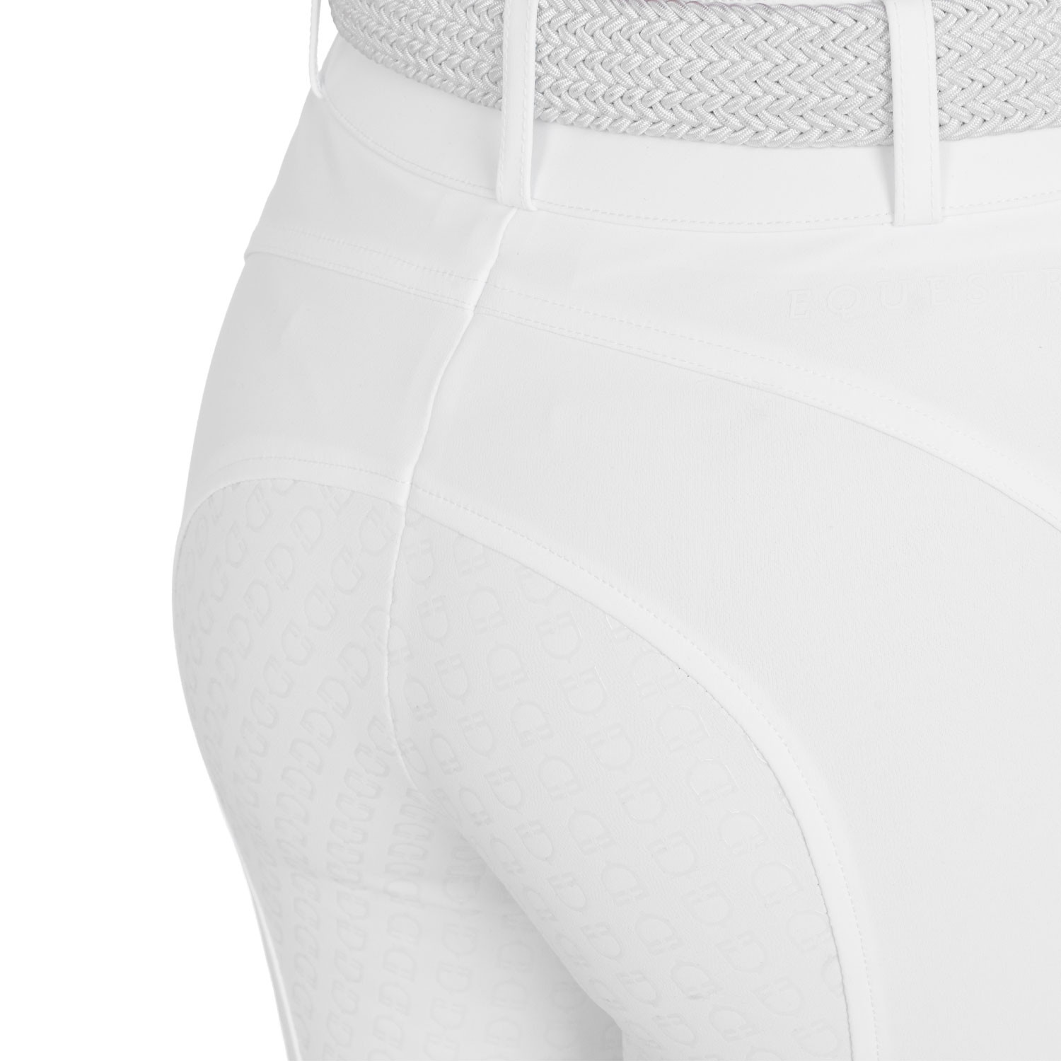 Pantalon d'équitation femme taille haute à fond intégral en tissu bi-stretch