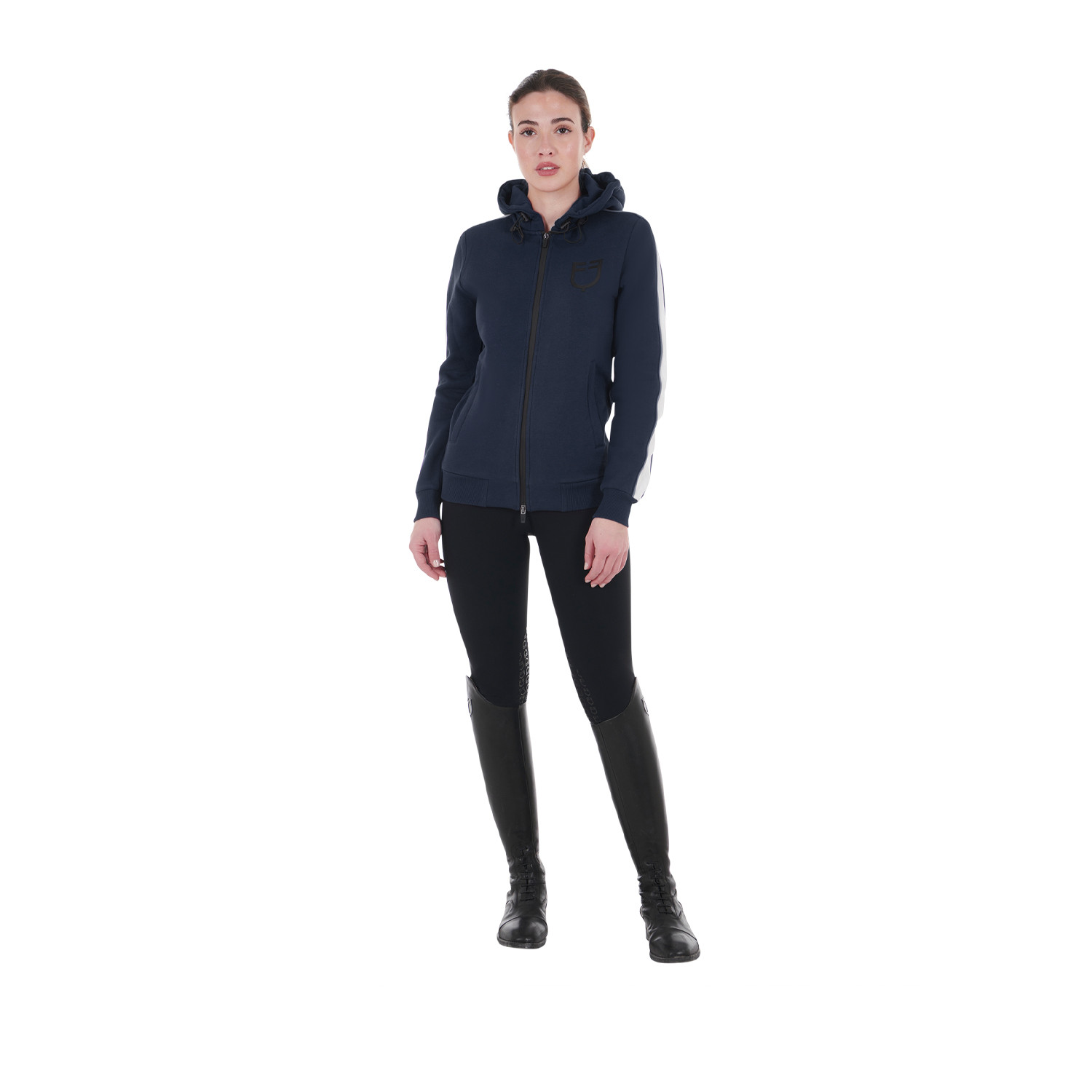 Damen-Kapuzensweatshirt mit Frontreißverschluss