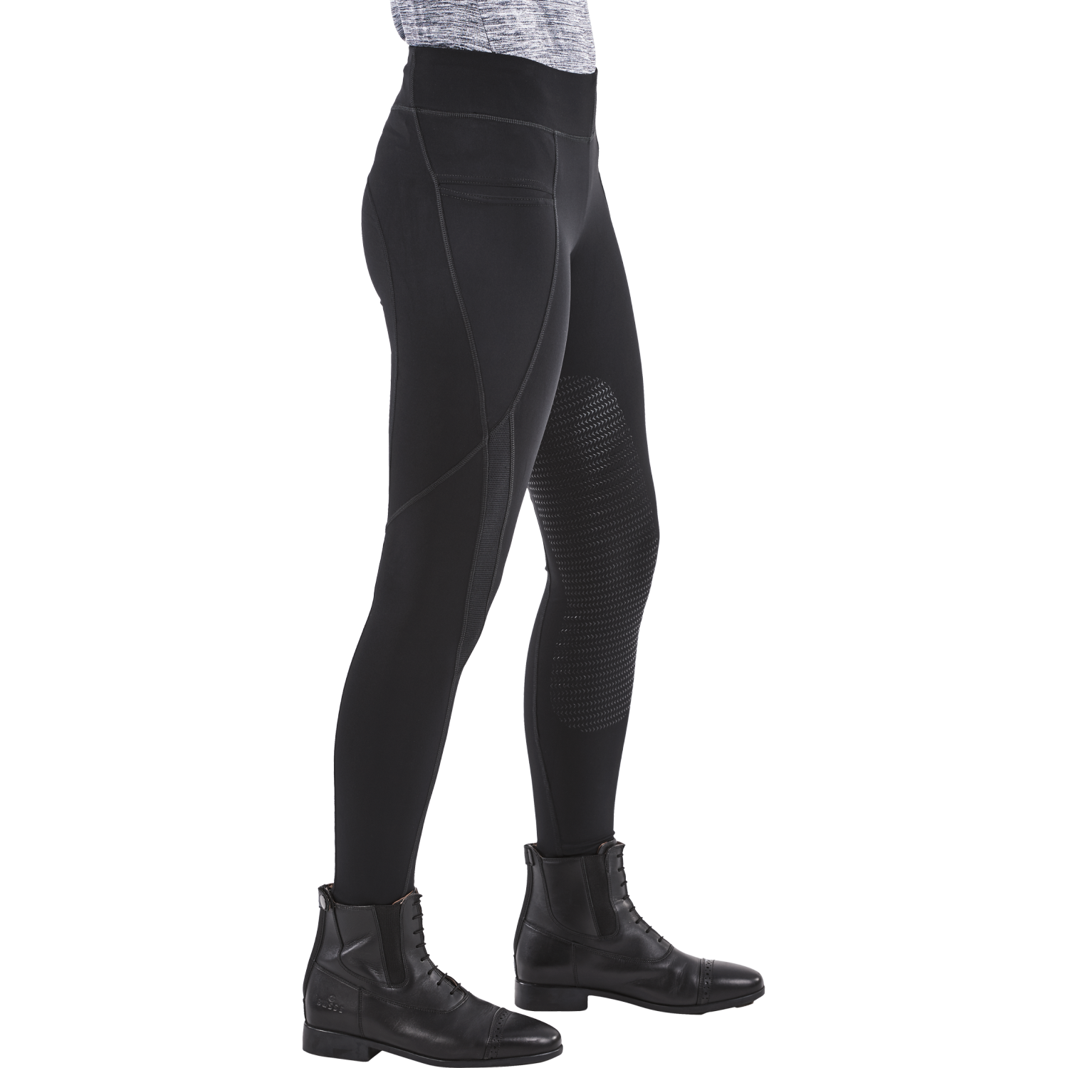 Reitleggings Damen Airy mit 3/4 Grip