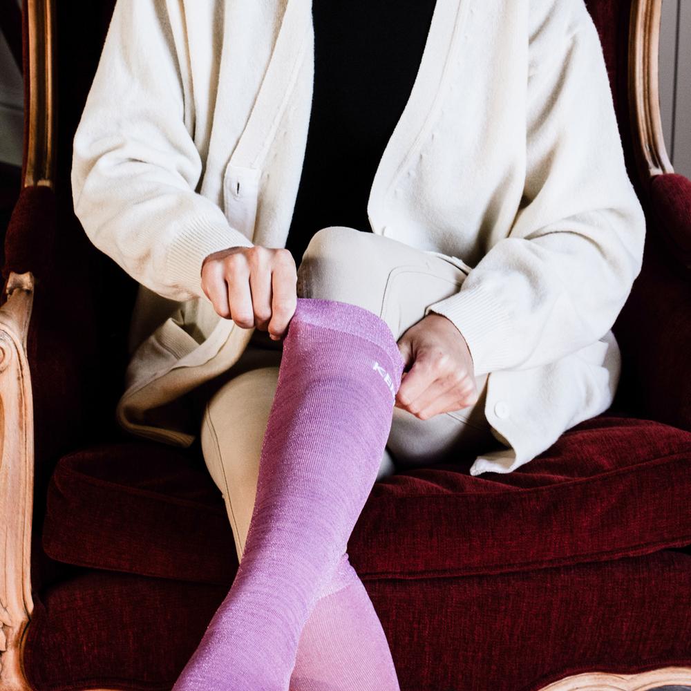Glittersokken