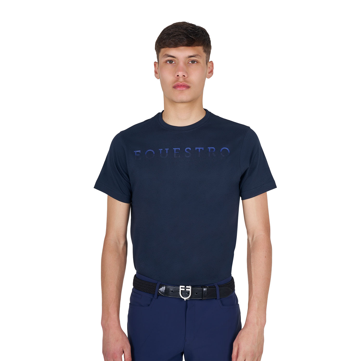 Basic T-Shirt für Herren mit Brustschriftzug