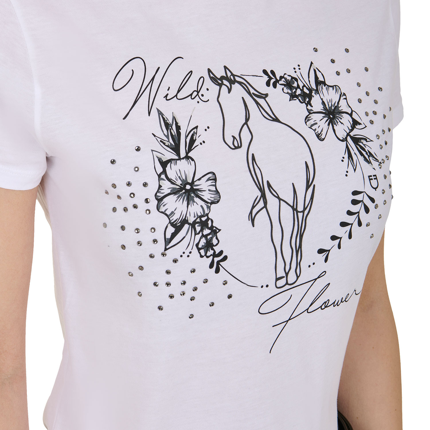 Damen-Baumwoll-T-Shirt Wild Flower