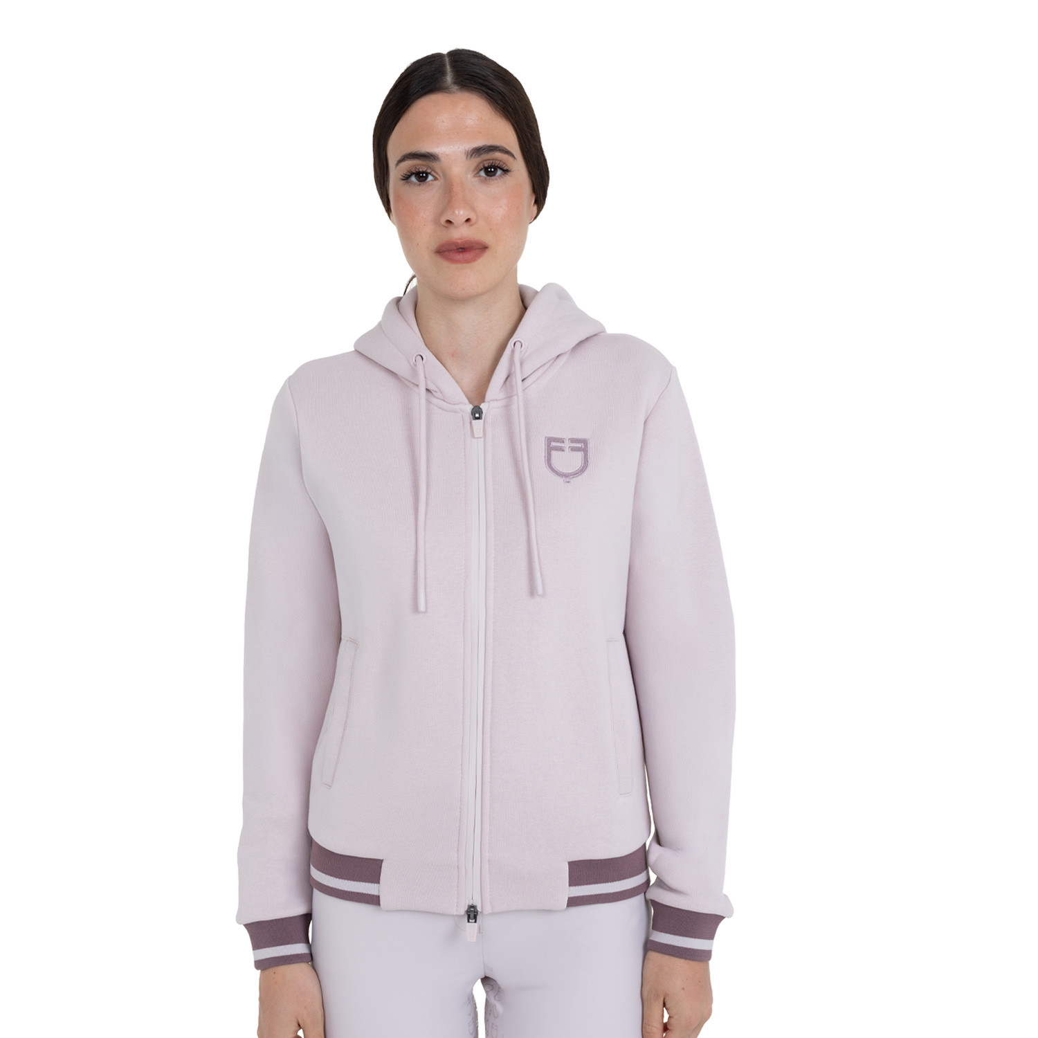 Damen-Kapuzenjacke mit Frontreißverschluss