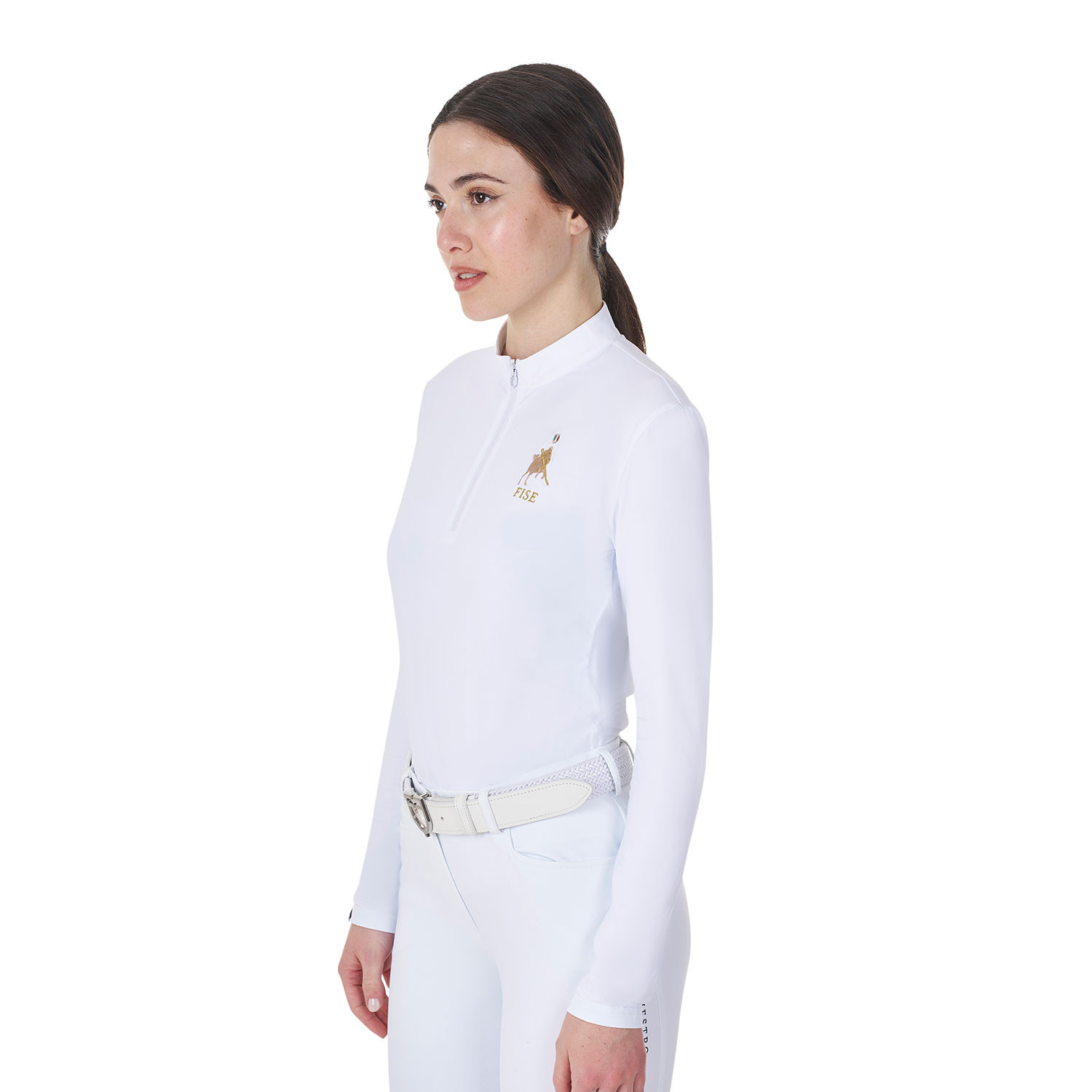 Damen-Turnierpoloshirt mit langen Ärmeln X FISE