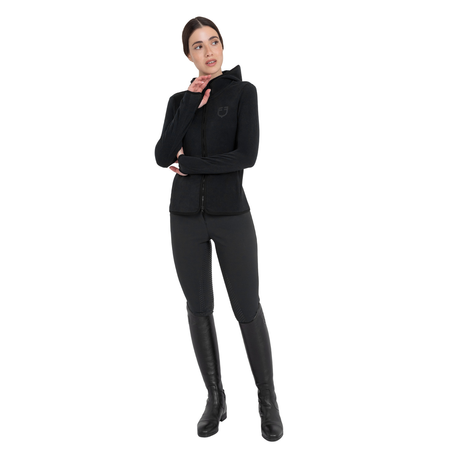 Damen-Fleece-Sweatshirt mit Reißverschluss
