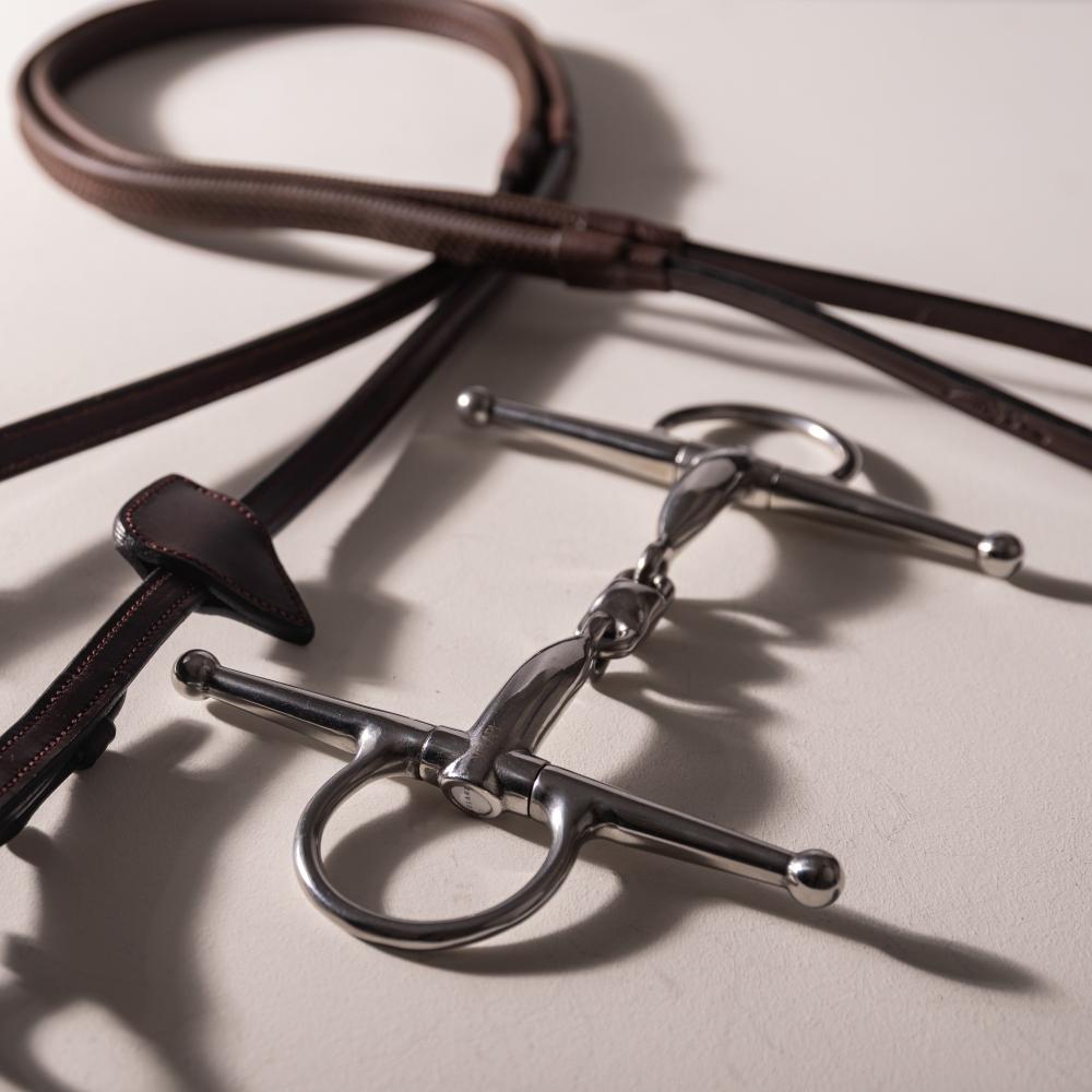 Doppelt Gebrochene Schenkeltrense Edelstahl