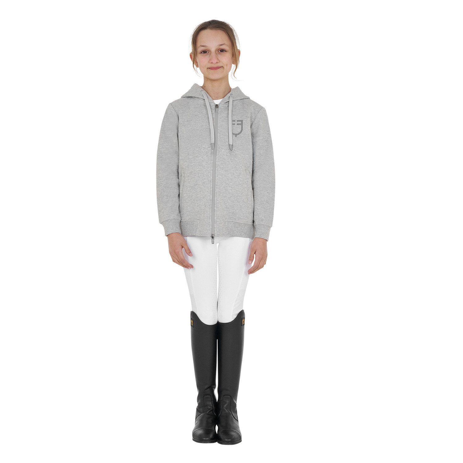 Unisex-Kapuzensweatshirt für Kinder mit Frontreißverschluss
