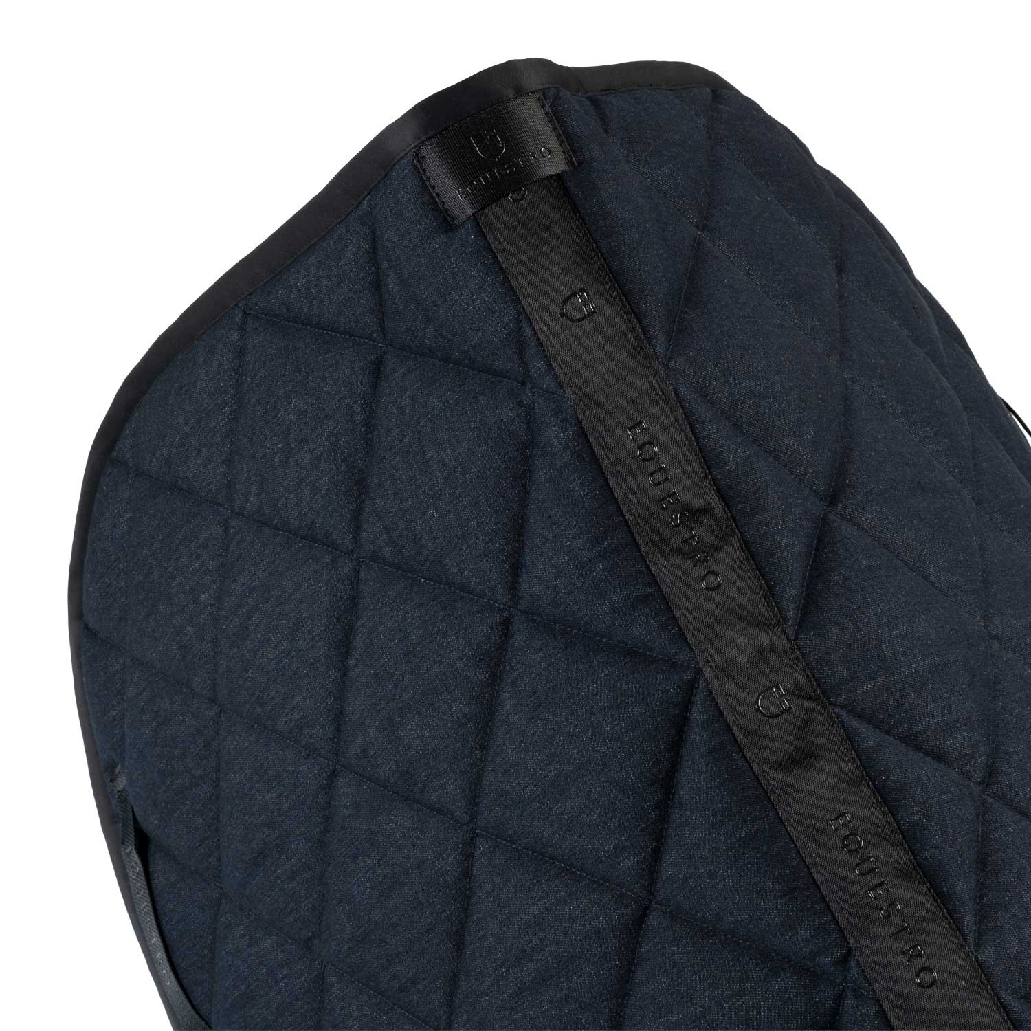 Springschabracke aus technischem Gewebe in Denim-Optik