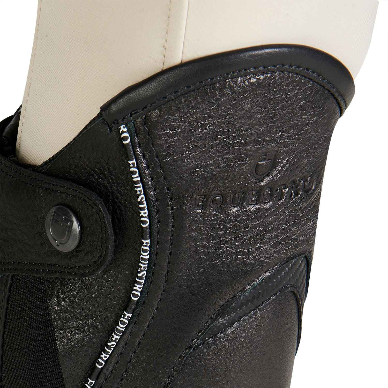Unisex-Lederstiefeletten mit Kontrastprofil