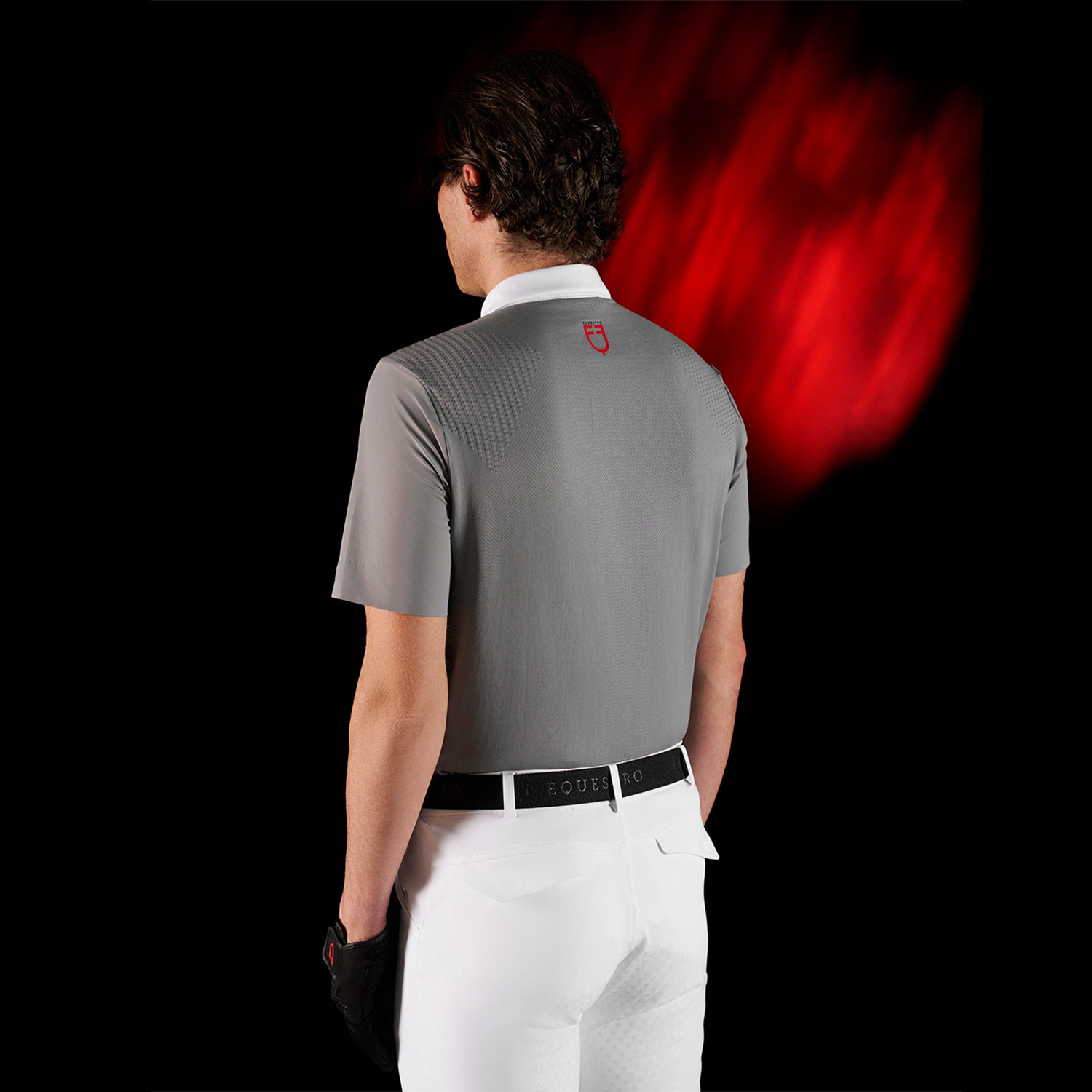 Herren-Turnierpoloshirt mit kurzen Ärmeln und Knöpfen