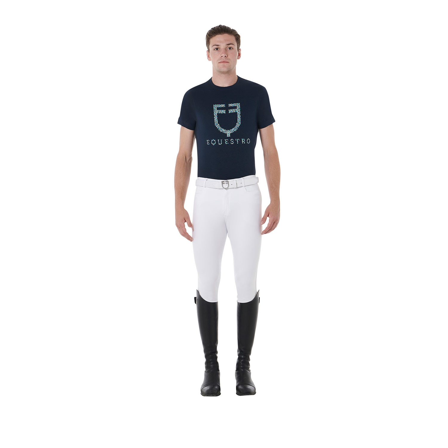Herren-Reithose Slim Fit mit Vollbesatz